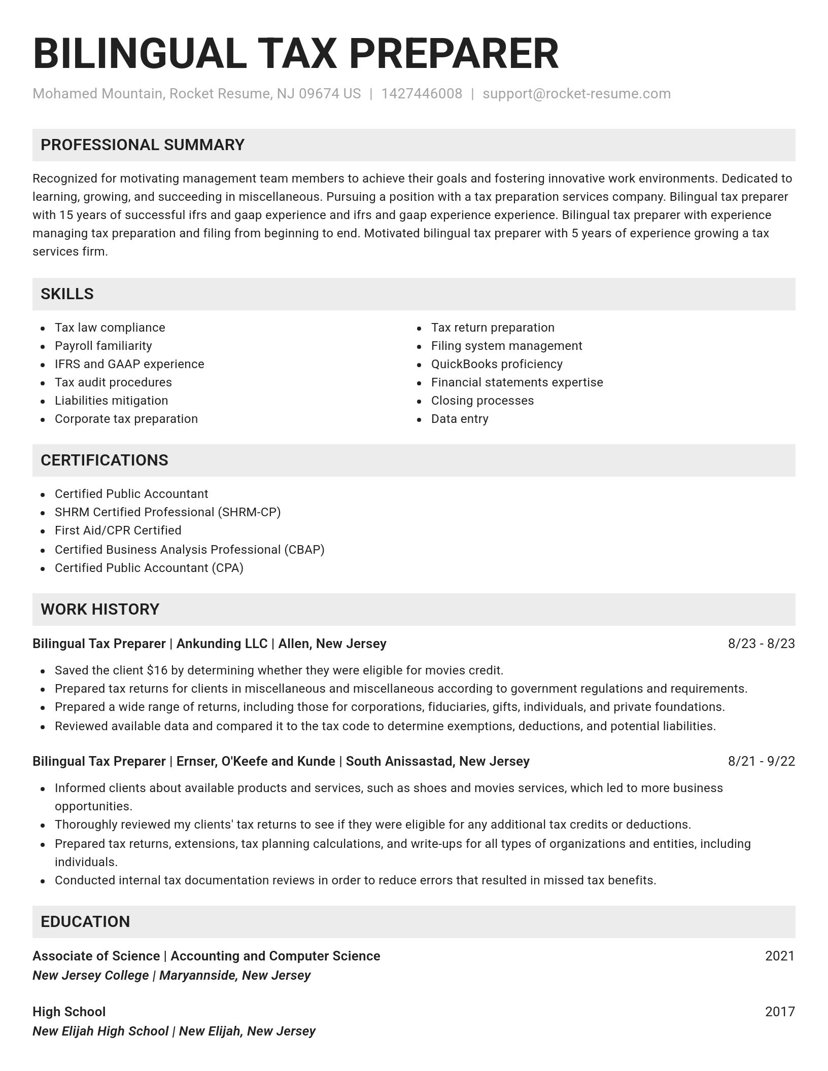 Genius resume template