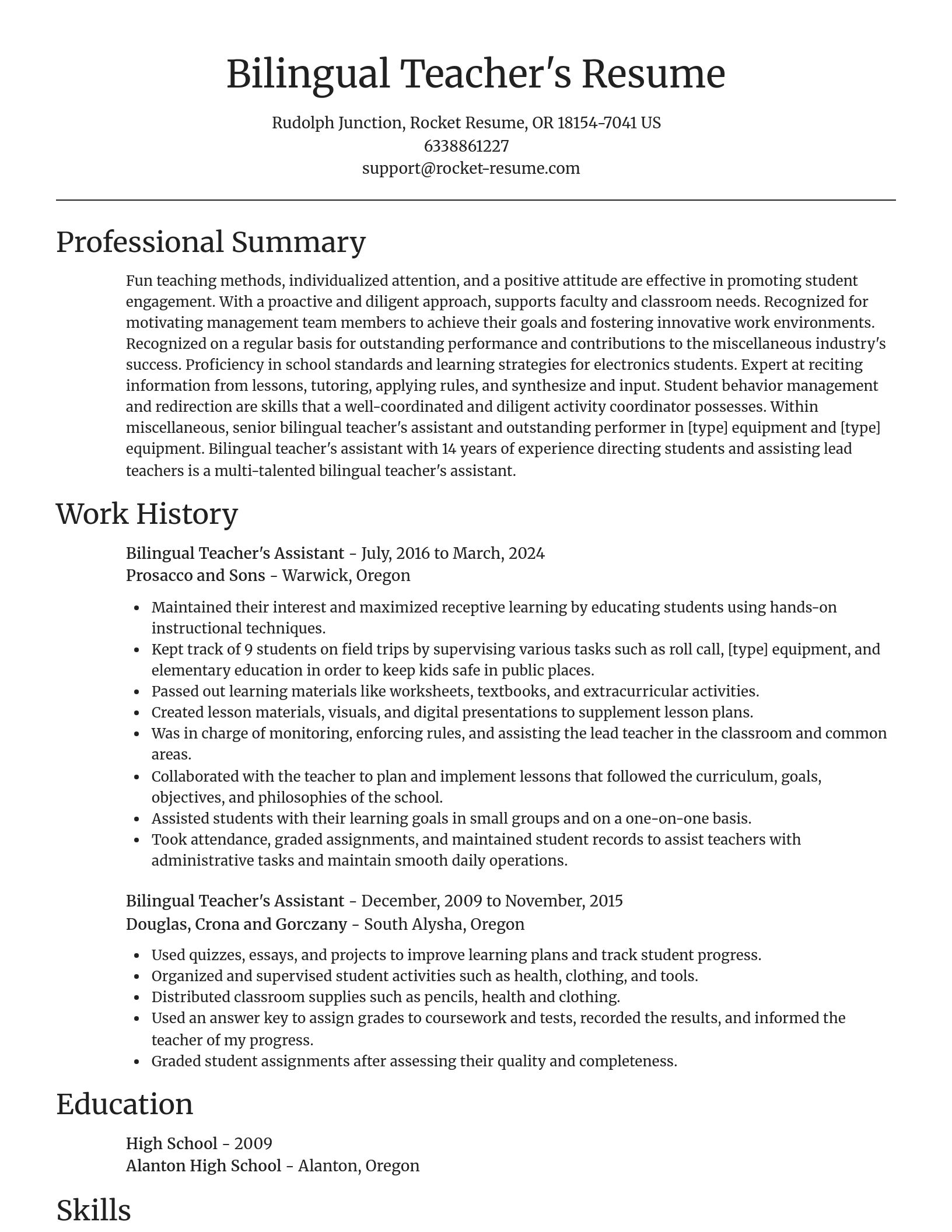Focal Point resume template