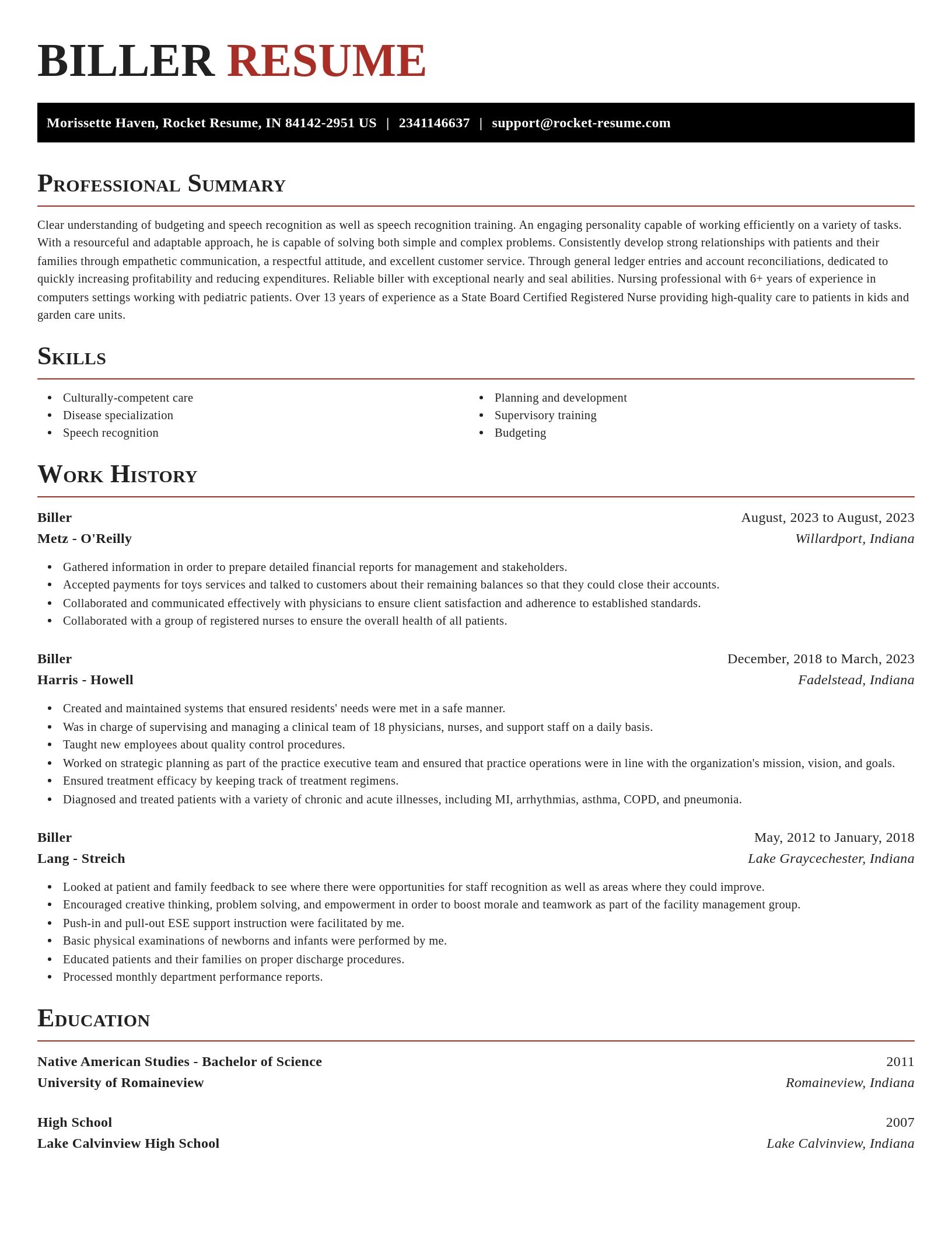 Exquisite resume template