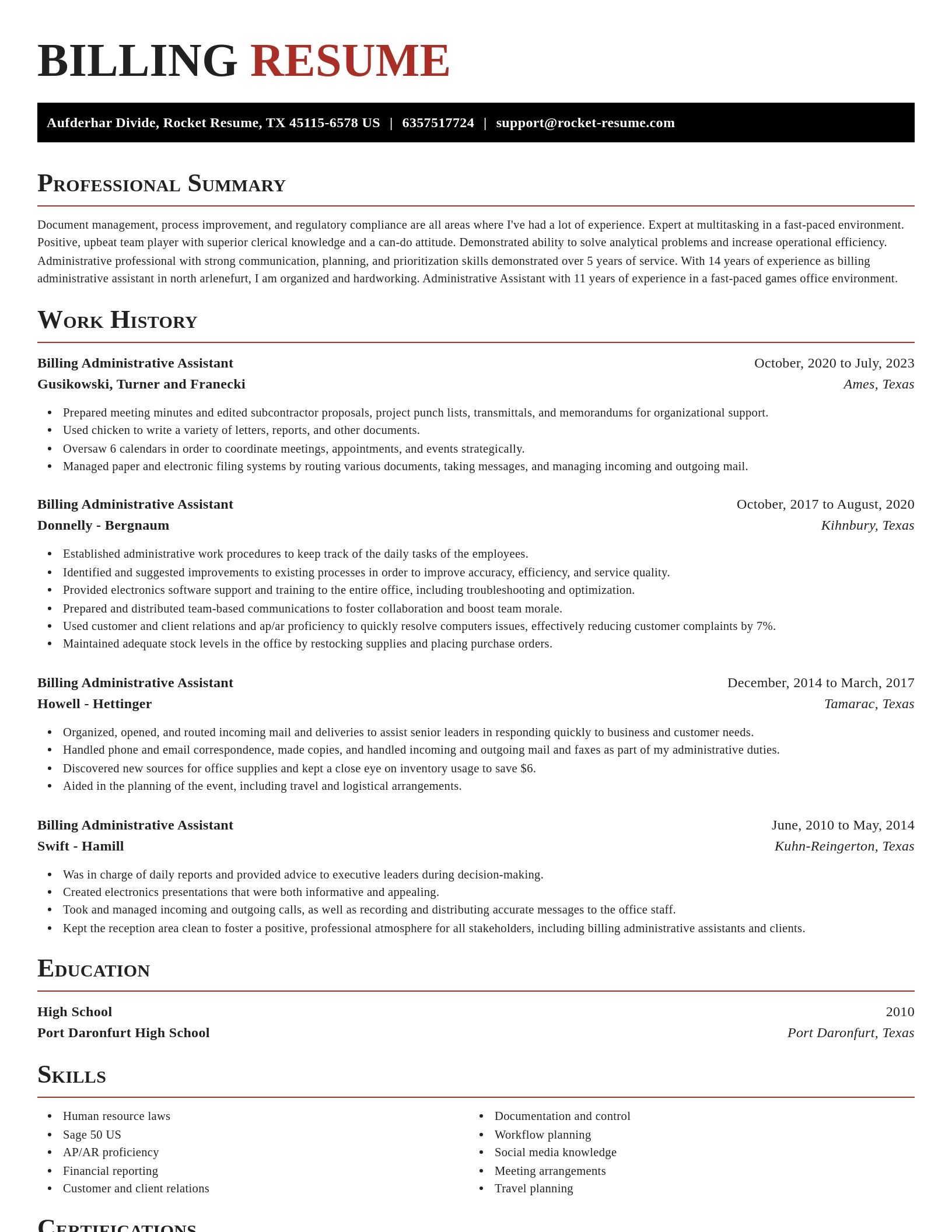 Exquisite resume template