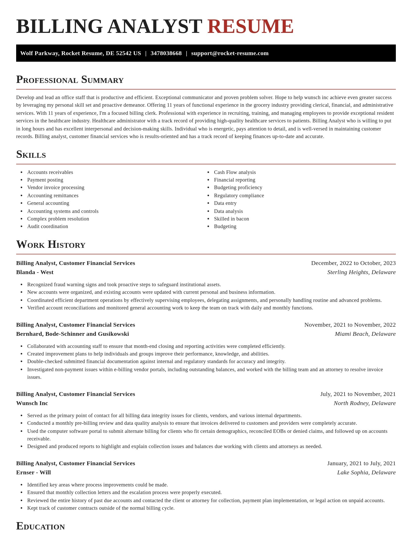 Exquisite resume template
