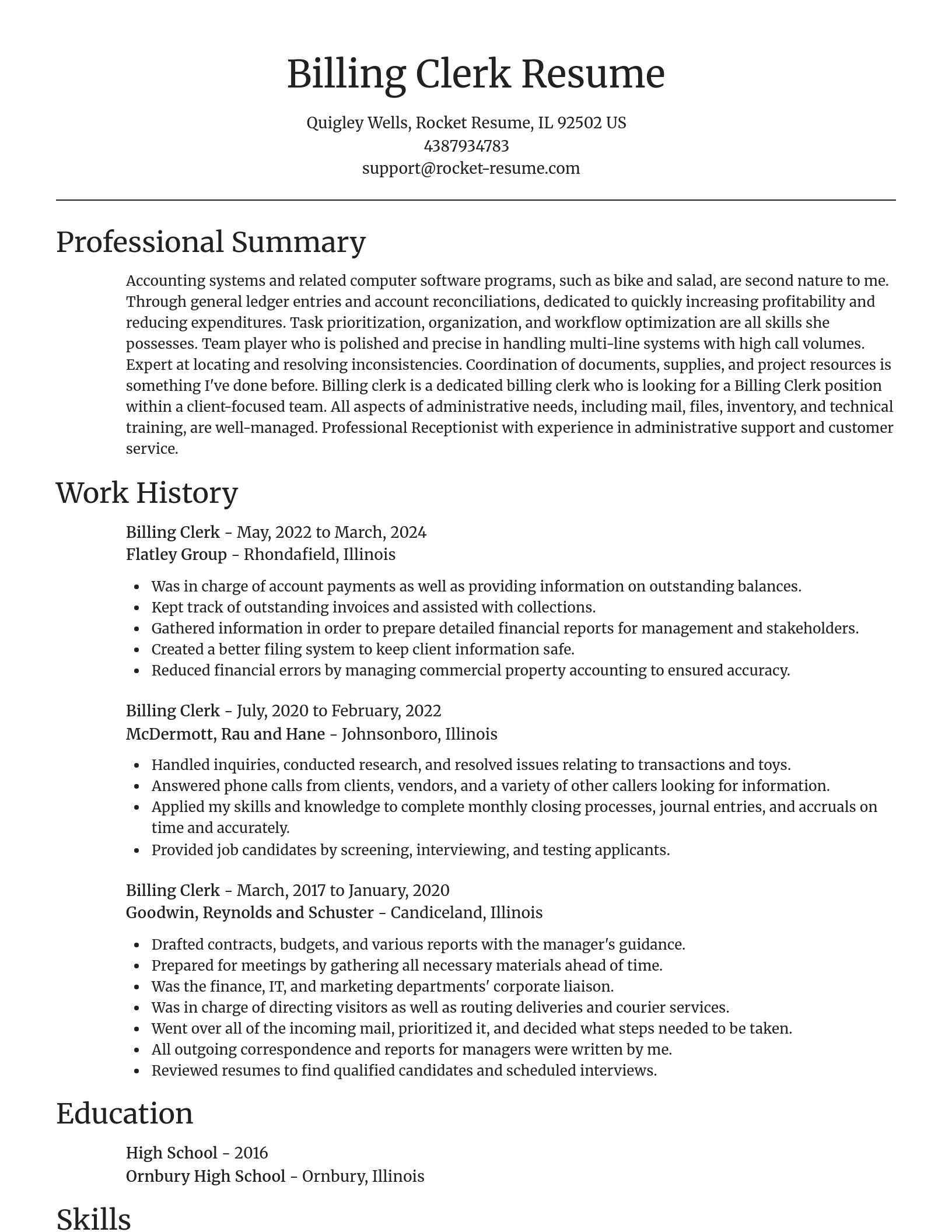 Focal Point resume template