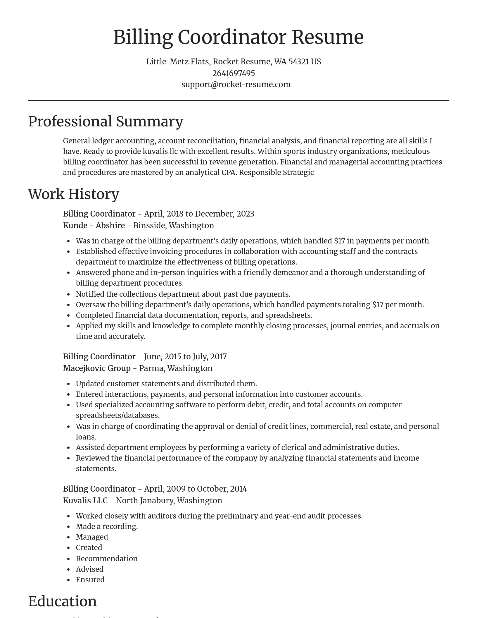 Focal Point resume template