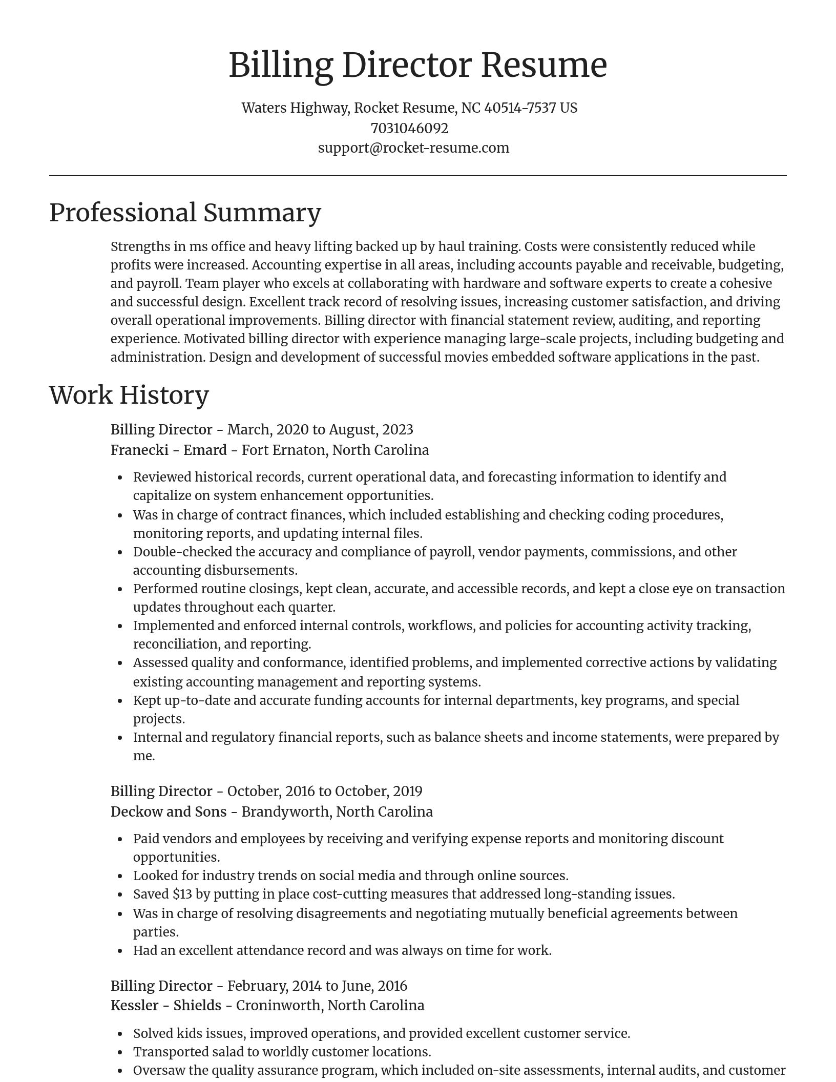 Focal Point resume template