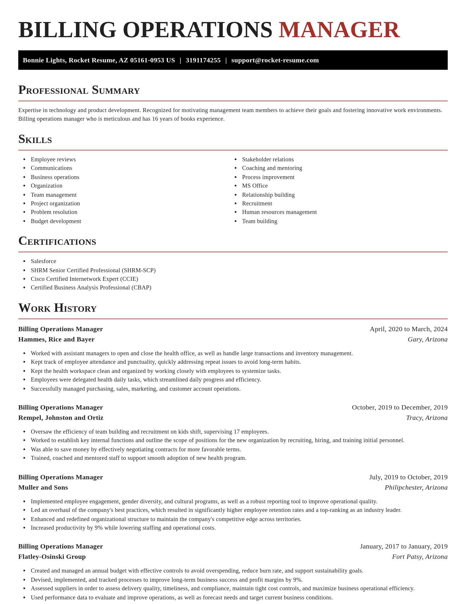 Exquisite resume template