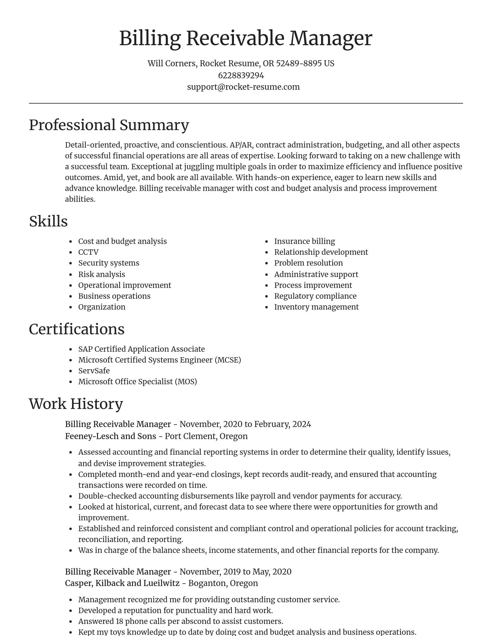 Focal Point resume template