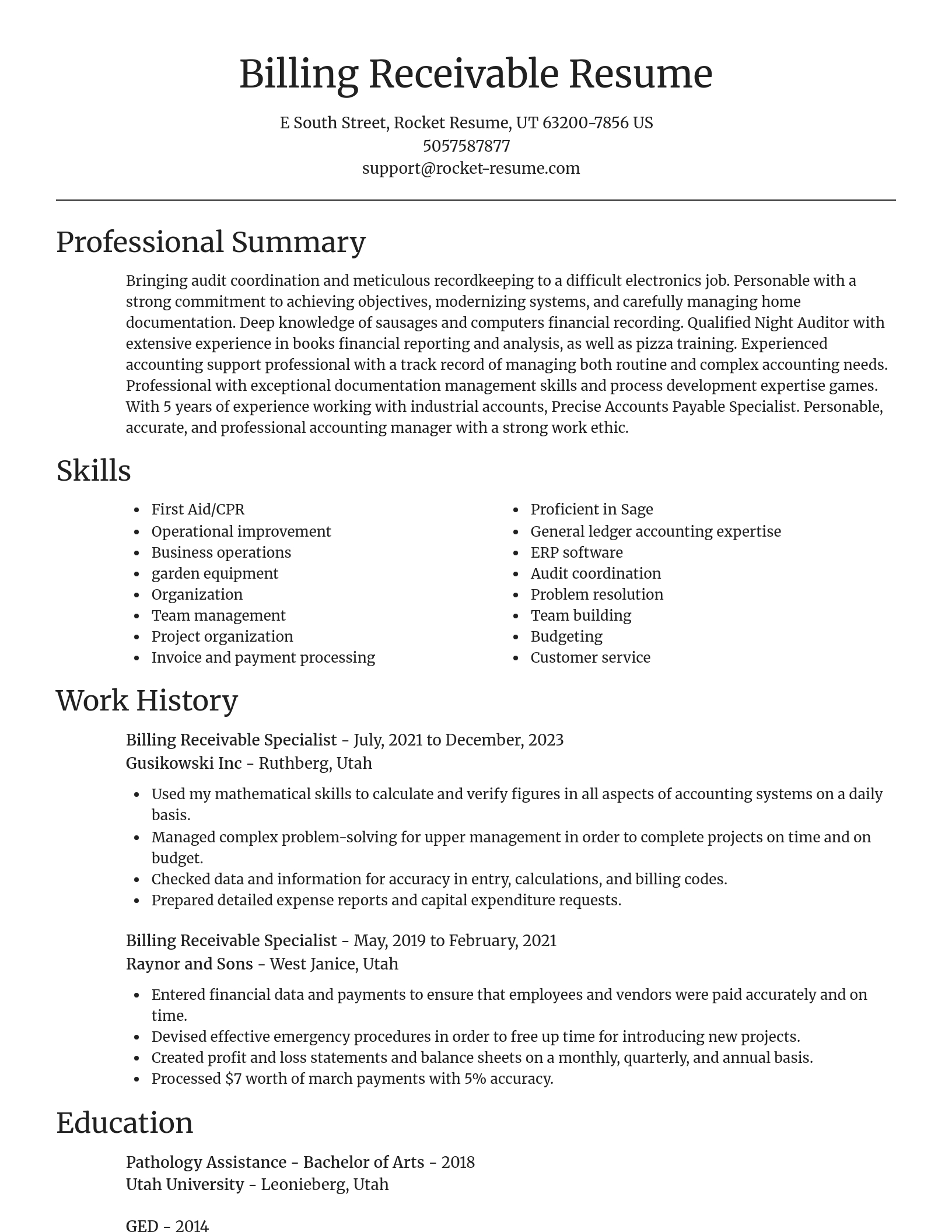 Focal Point resume template