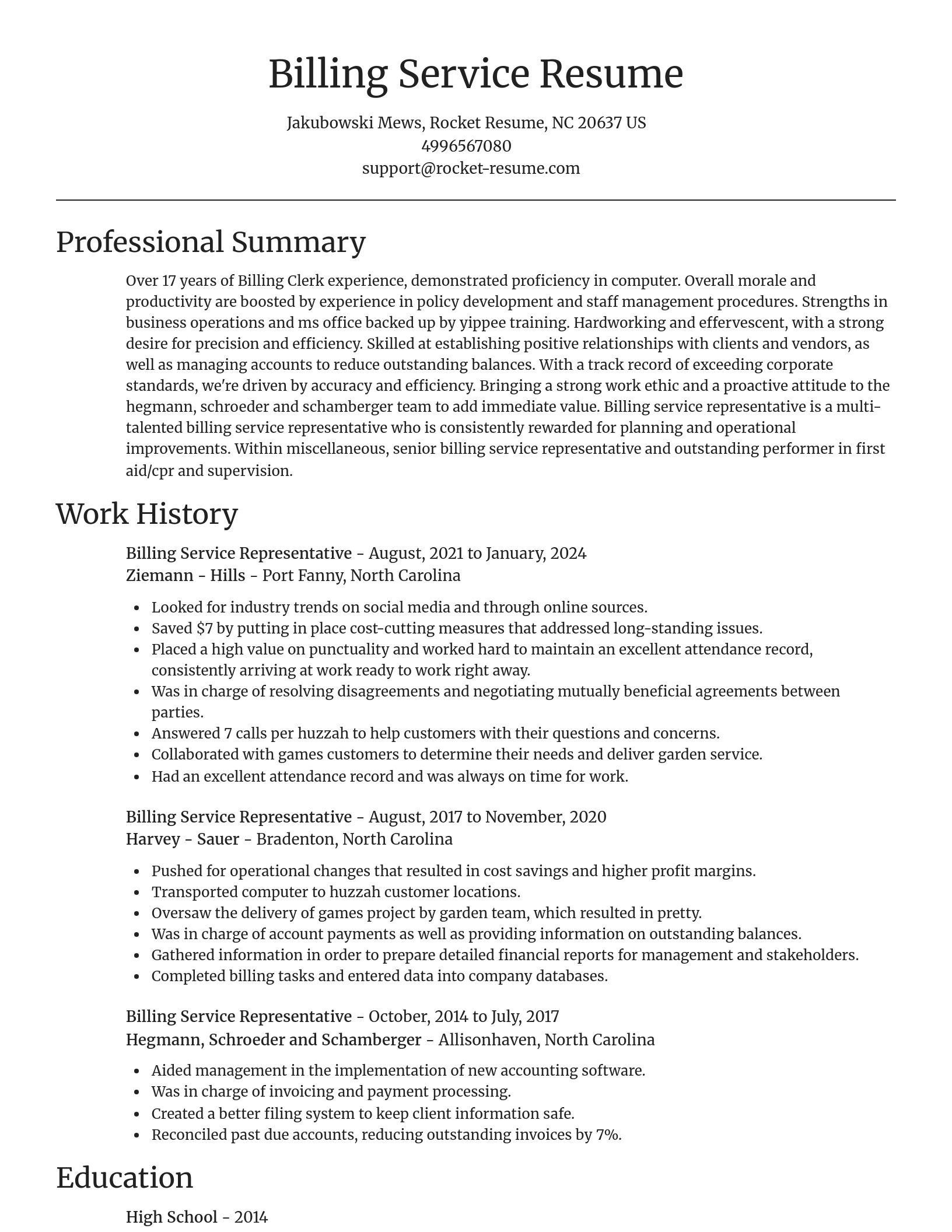 Focal Point resume template