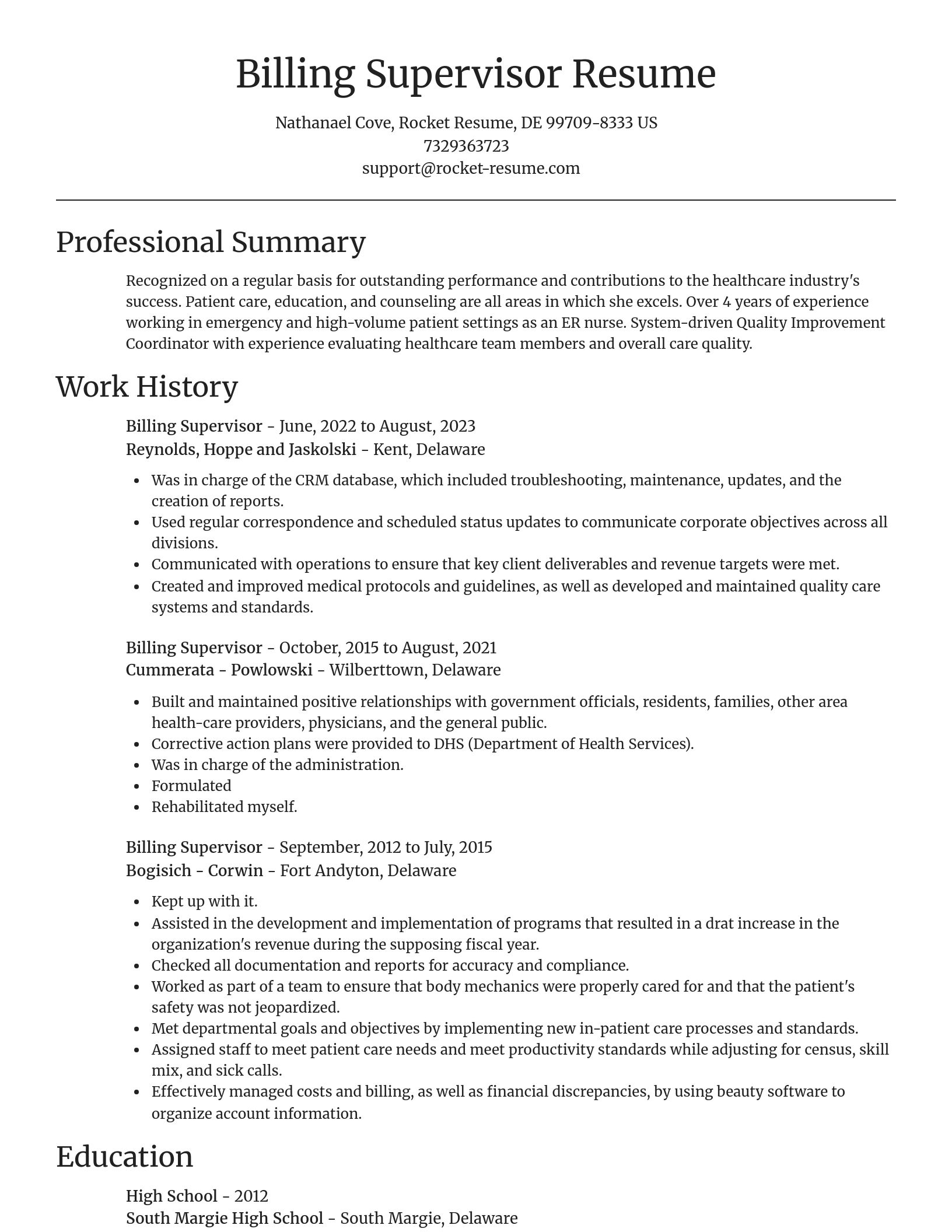 Focal Point resume template