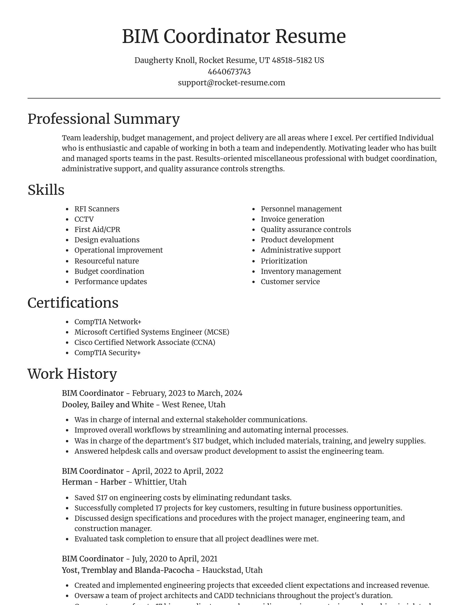 Focal Point resume template