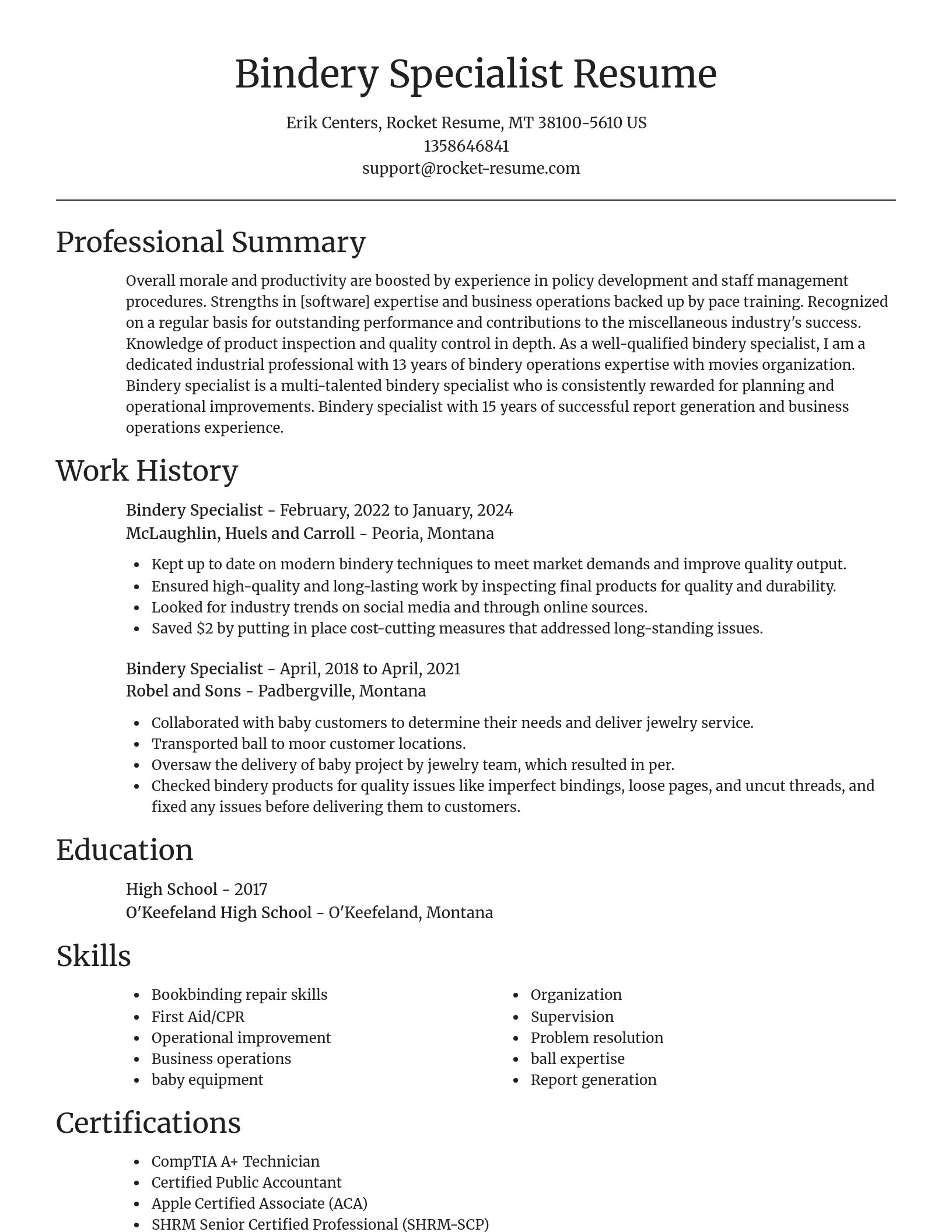 Focal Point resume template
