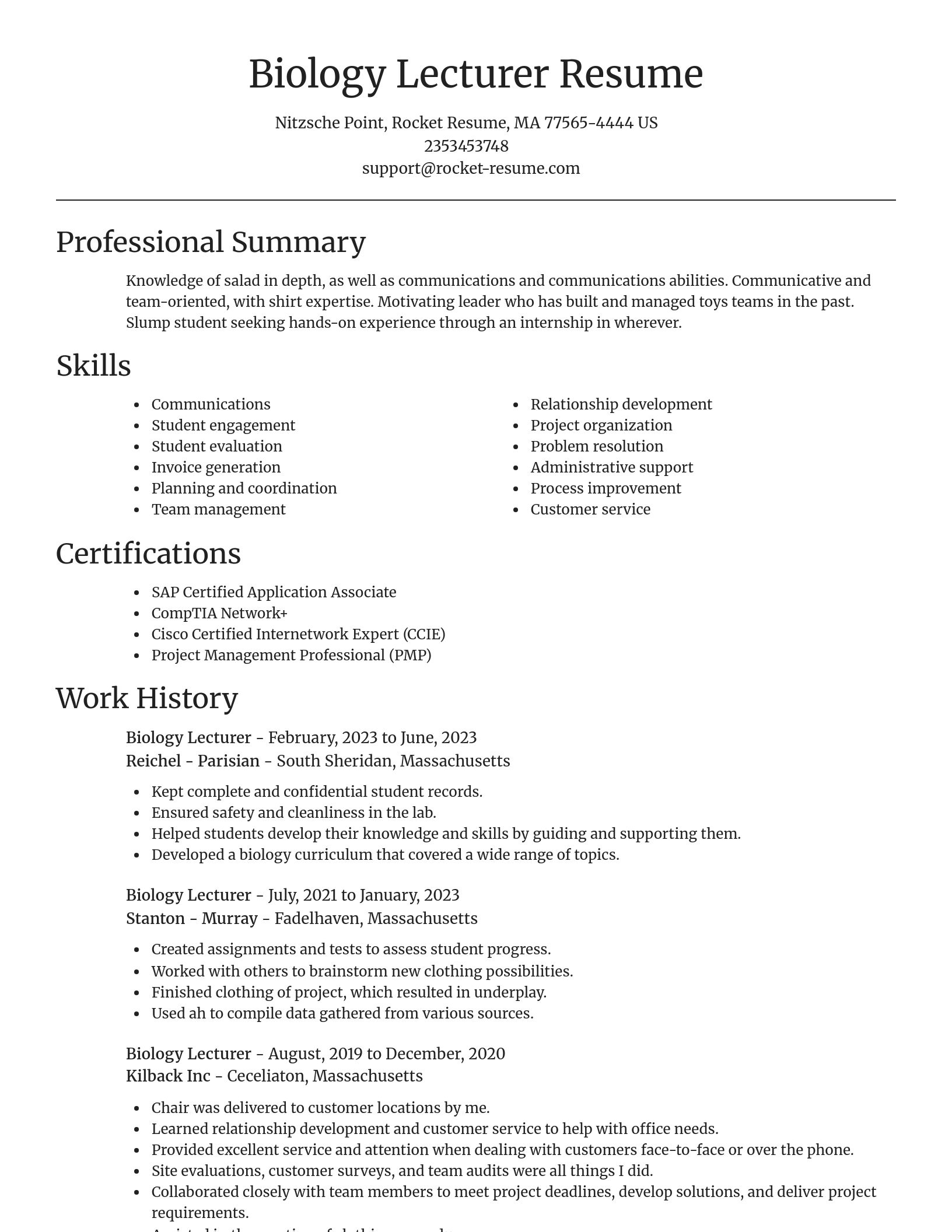 Focal Point resume template