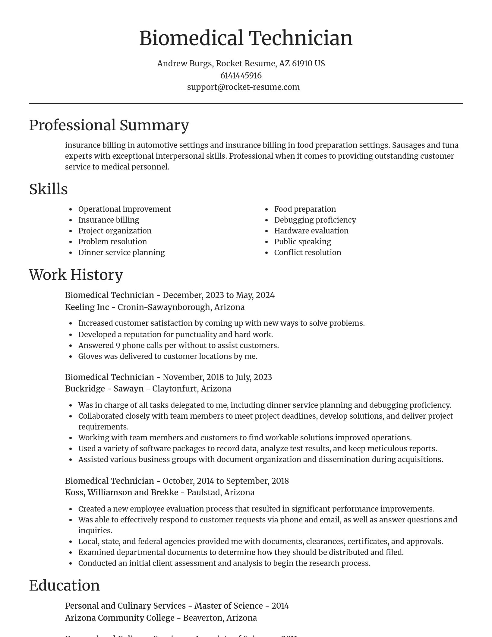 Focal Point resume template
