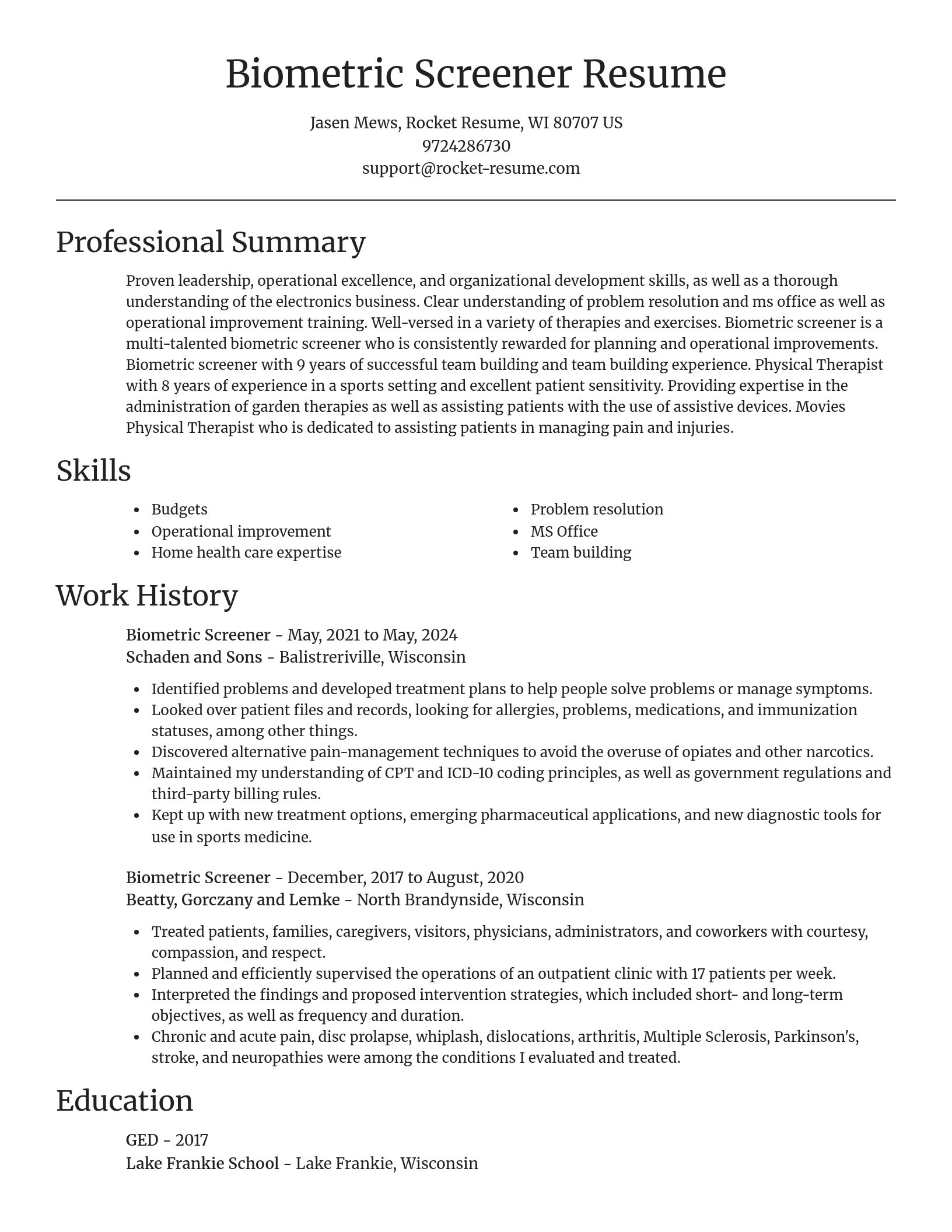 Focal Point resume template