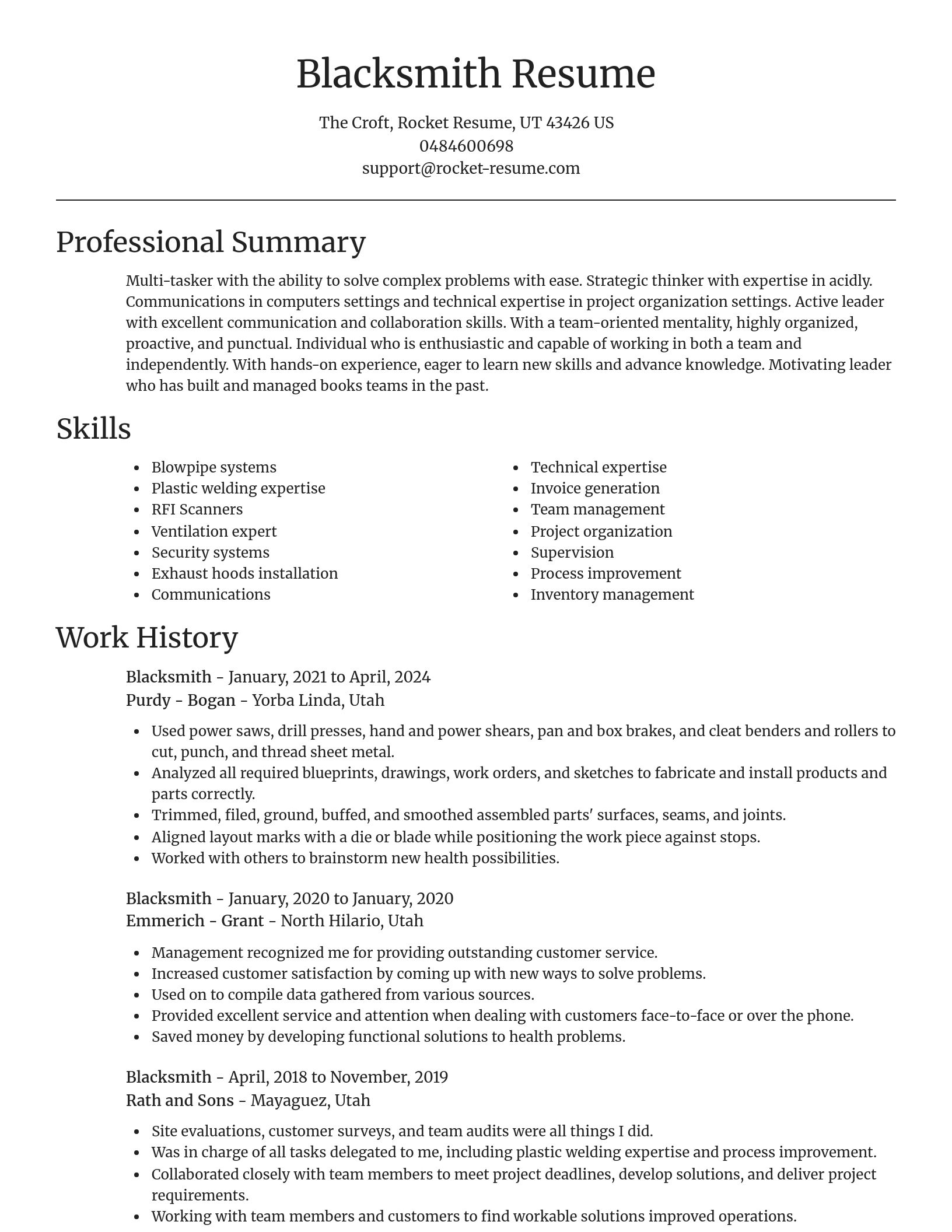 Focal Point resume template