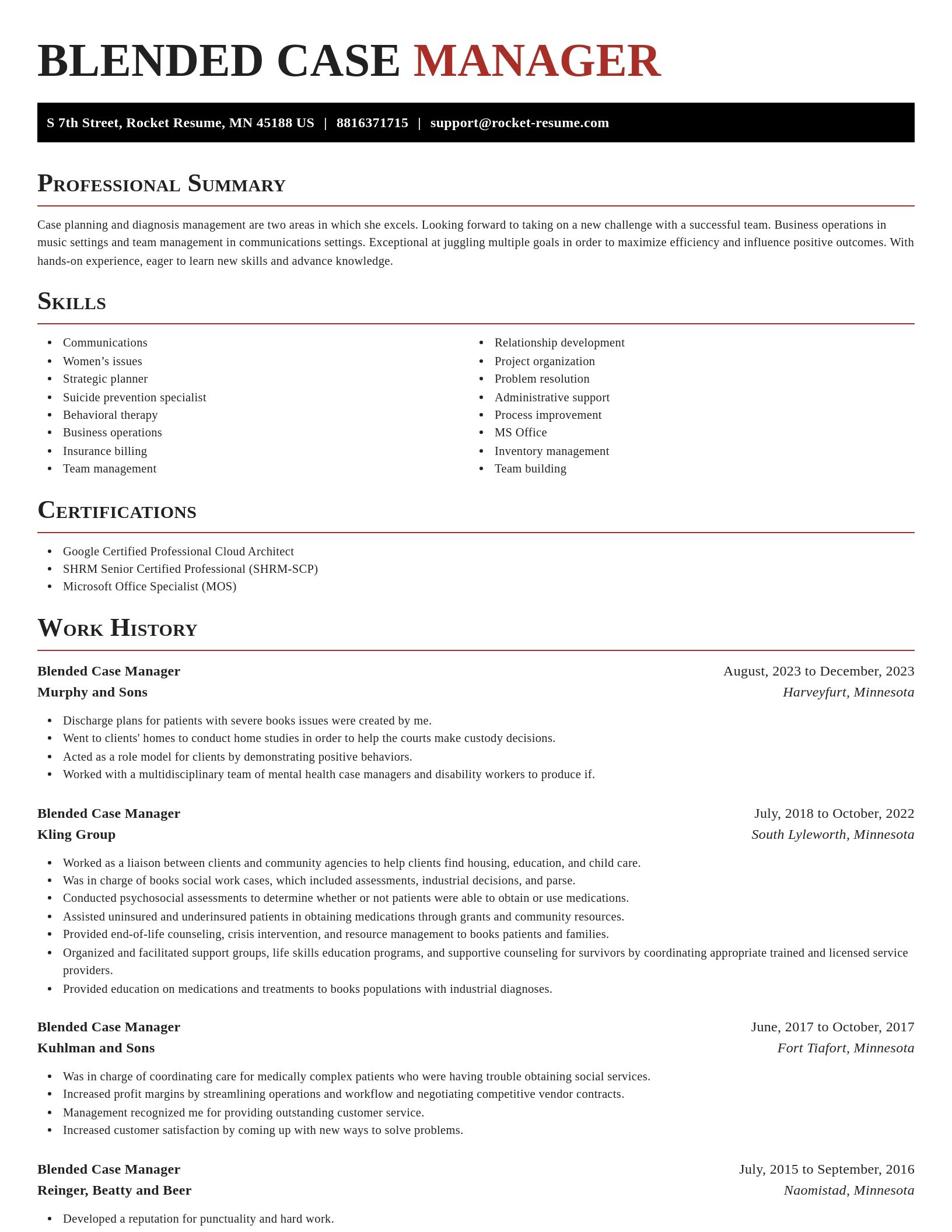 Exquisite resume template