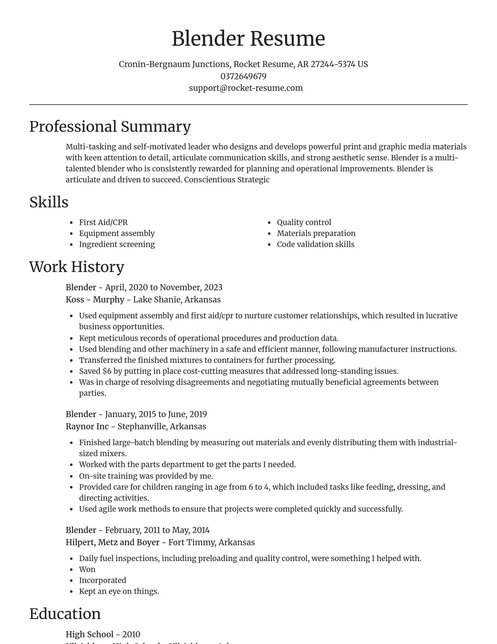Focal Point resume template