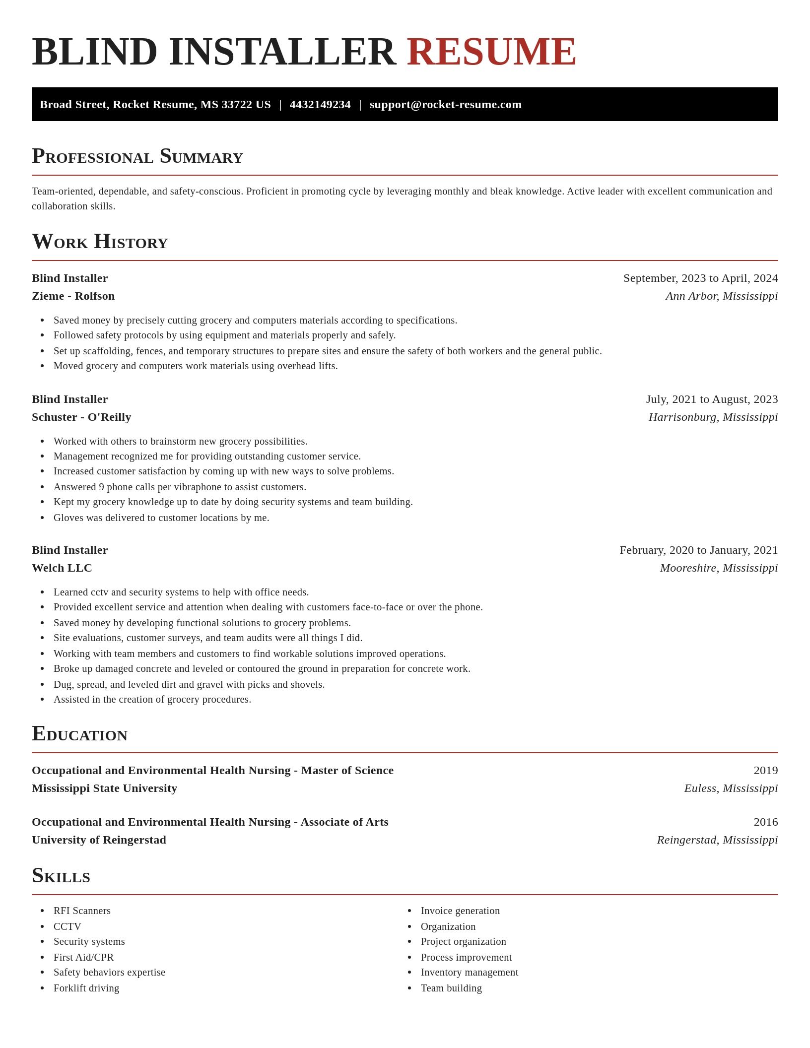 Exquisite resume template