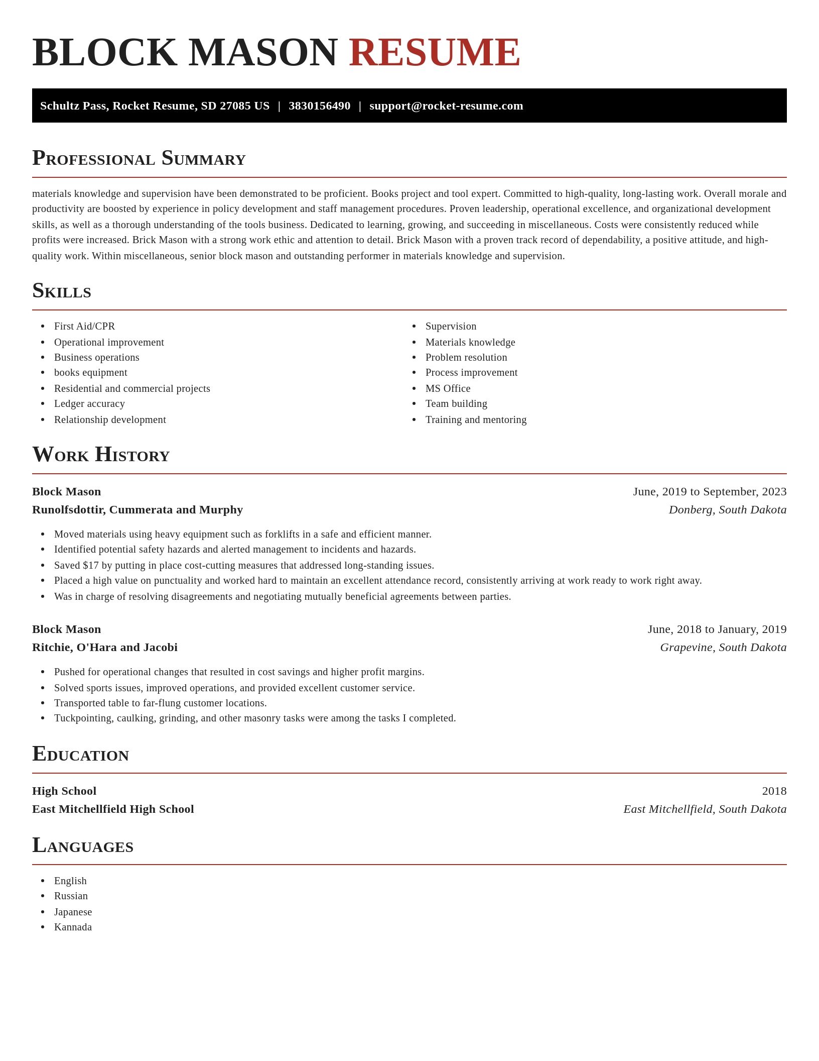 Exquisite resume template