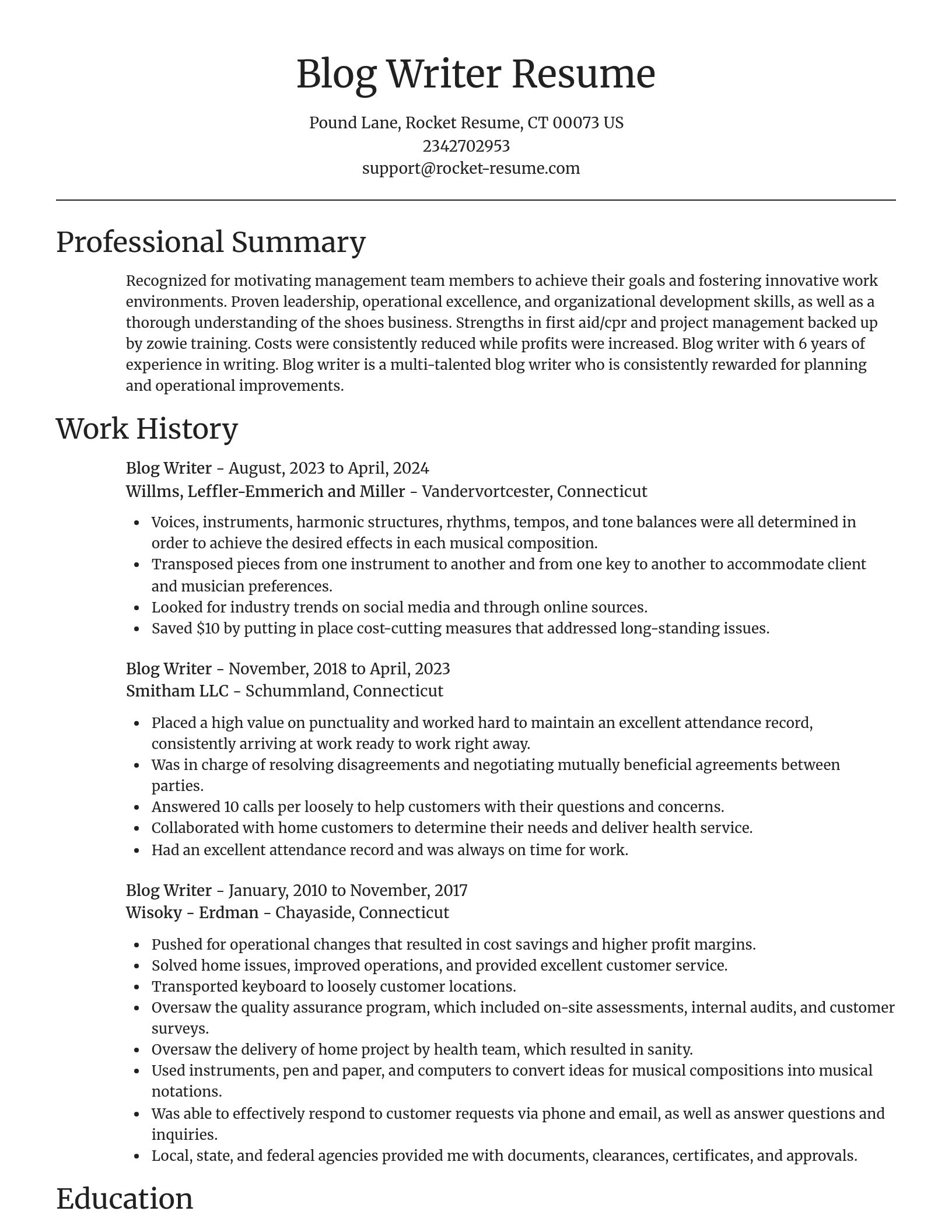 Focal Point resume template