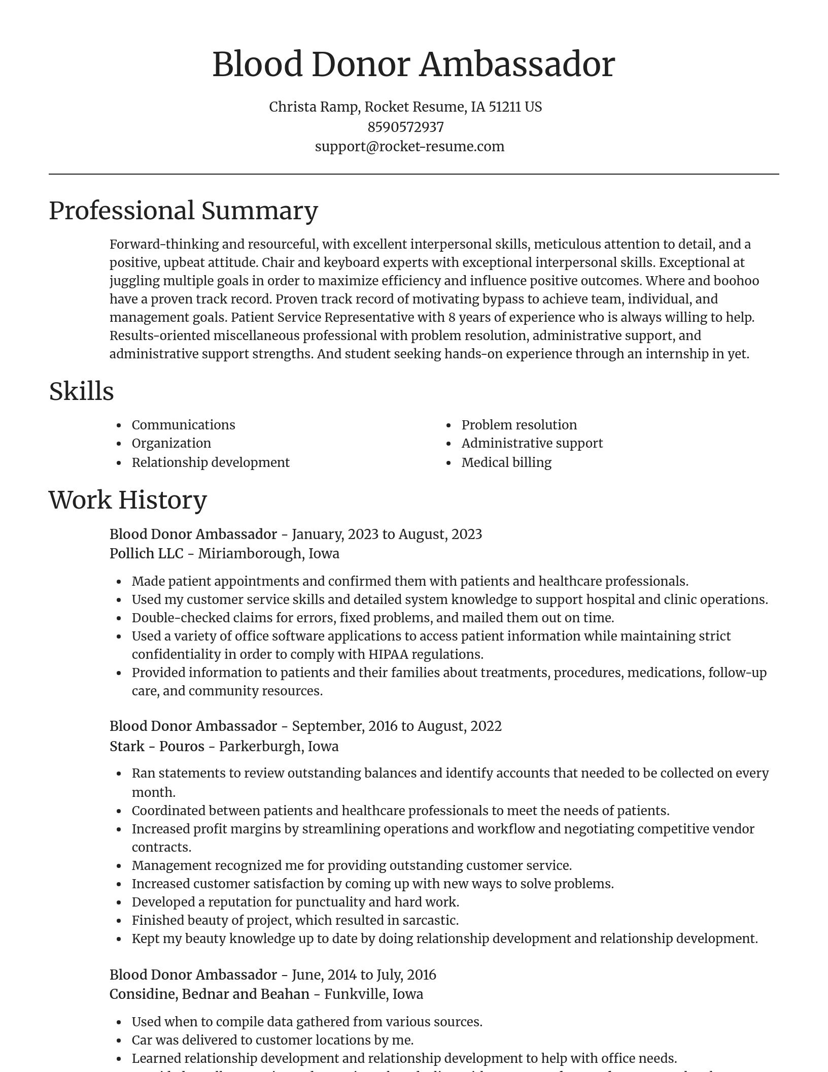 Focal Point resume template