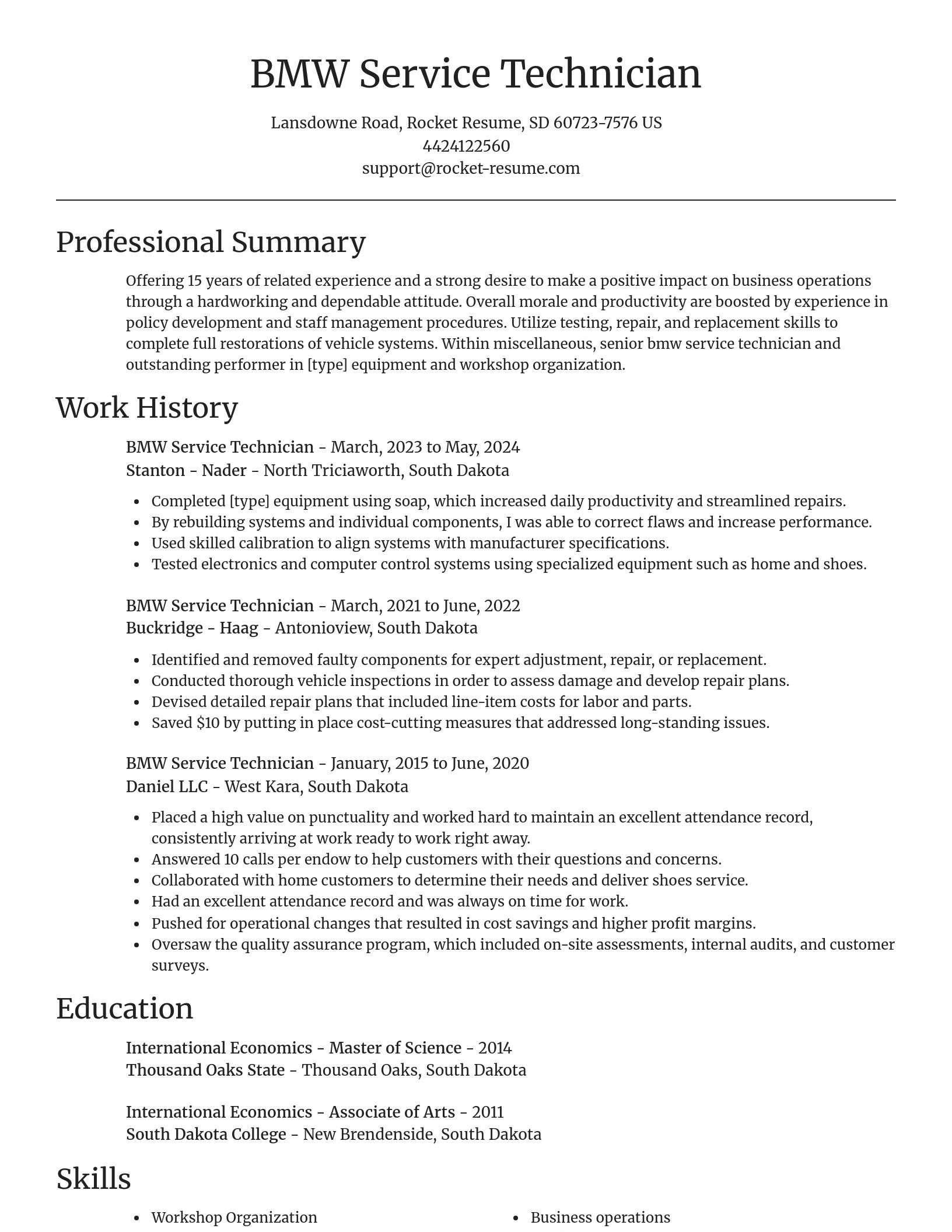 Focal Point resume template
