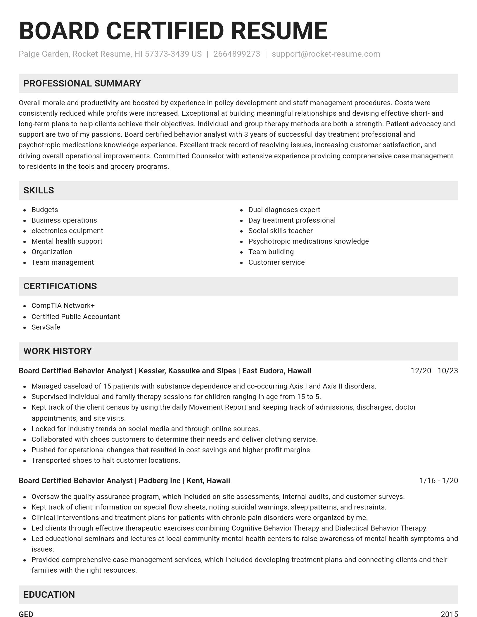 Genius resume template