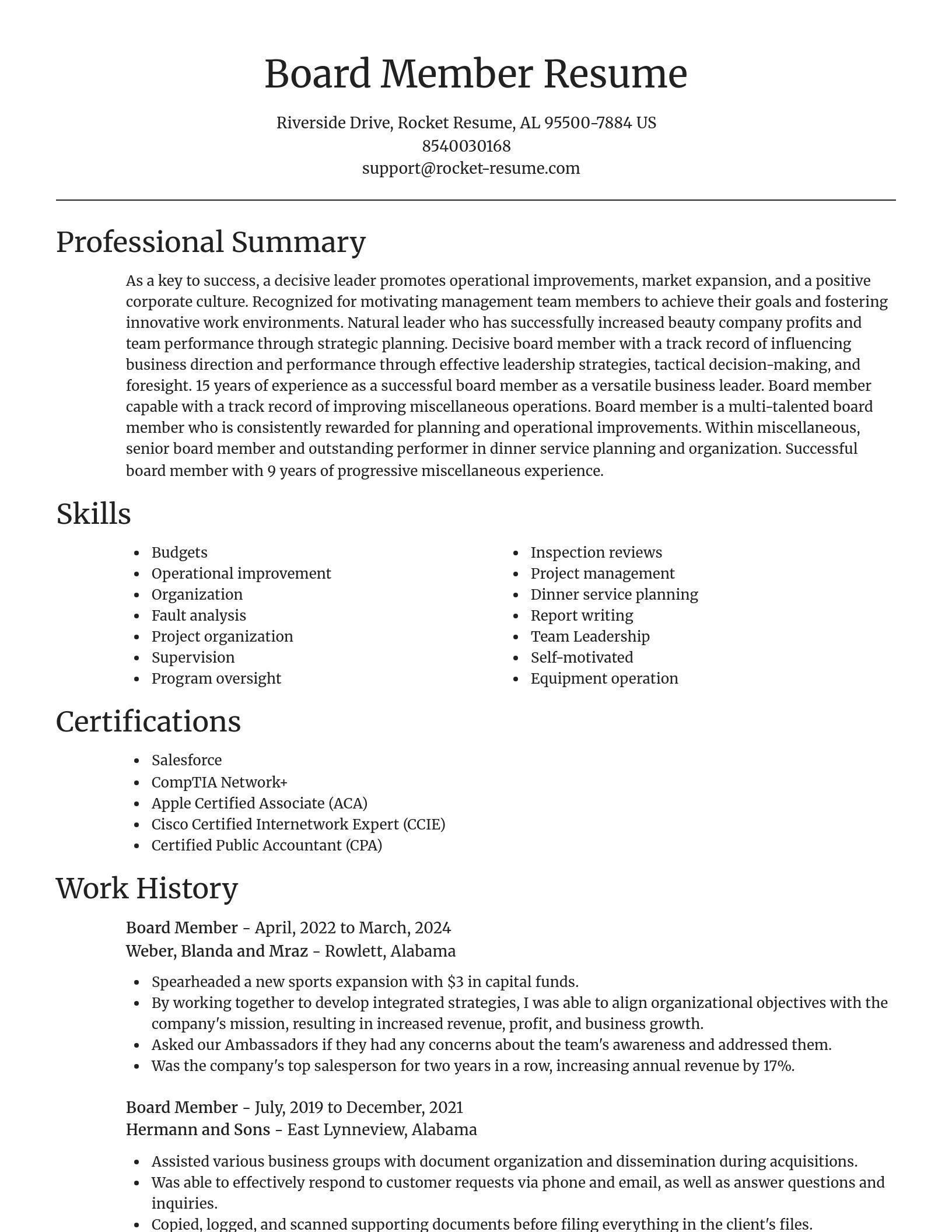 Focal Point resume template