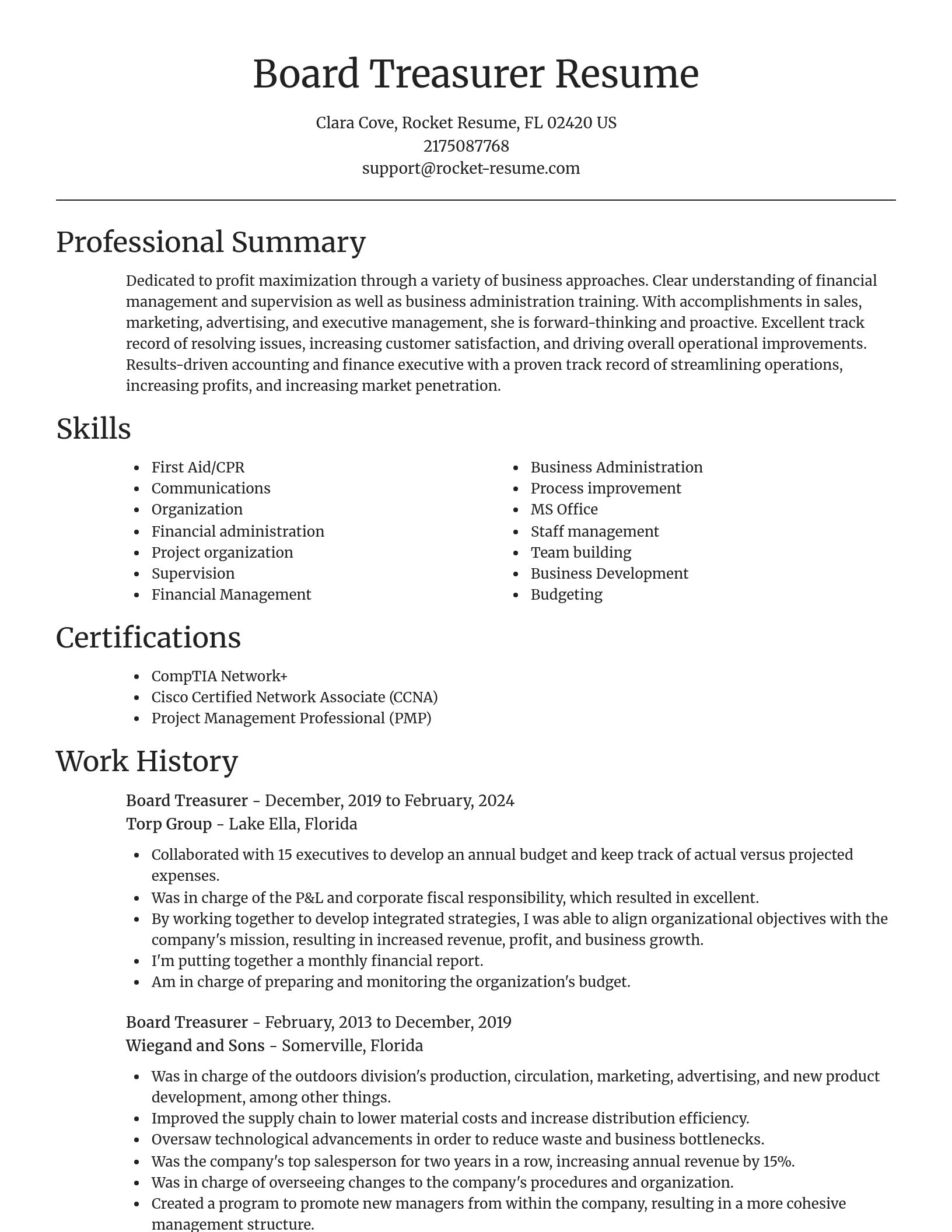 Focal Point resume template