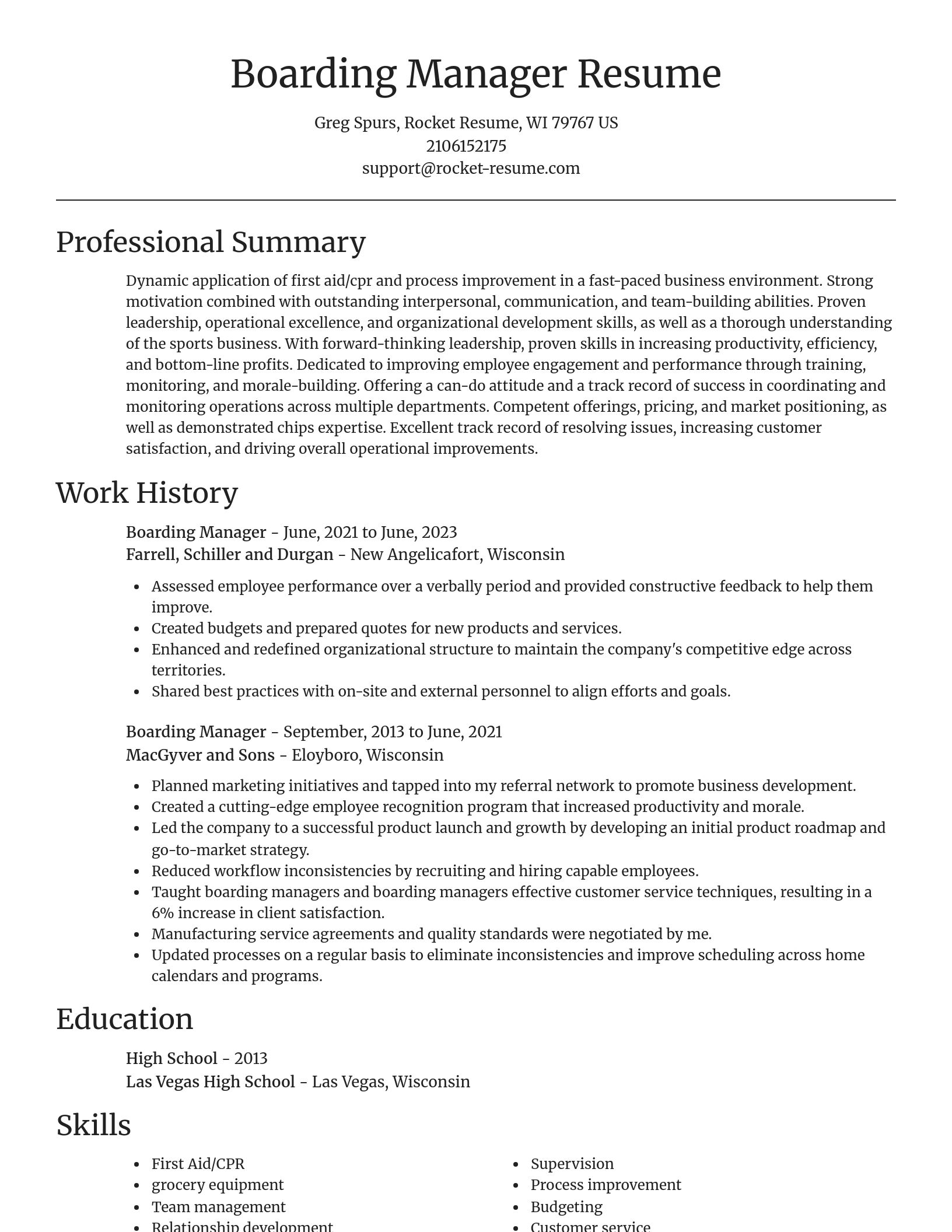 Focal Point resume template