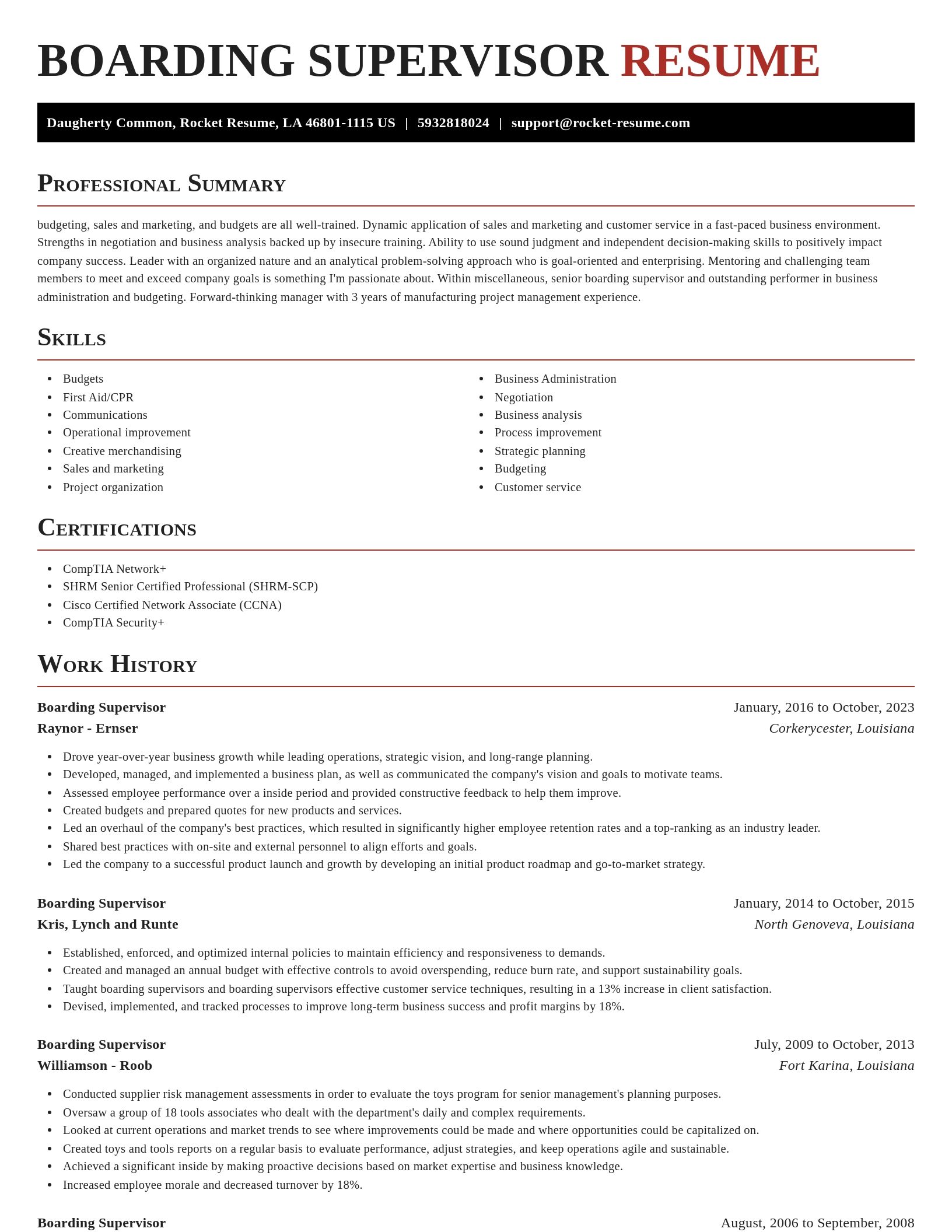 Exquisite resume template