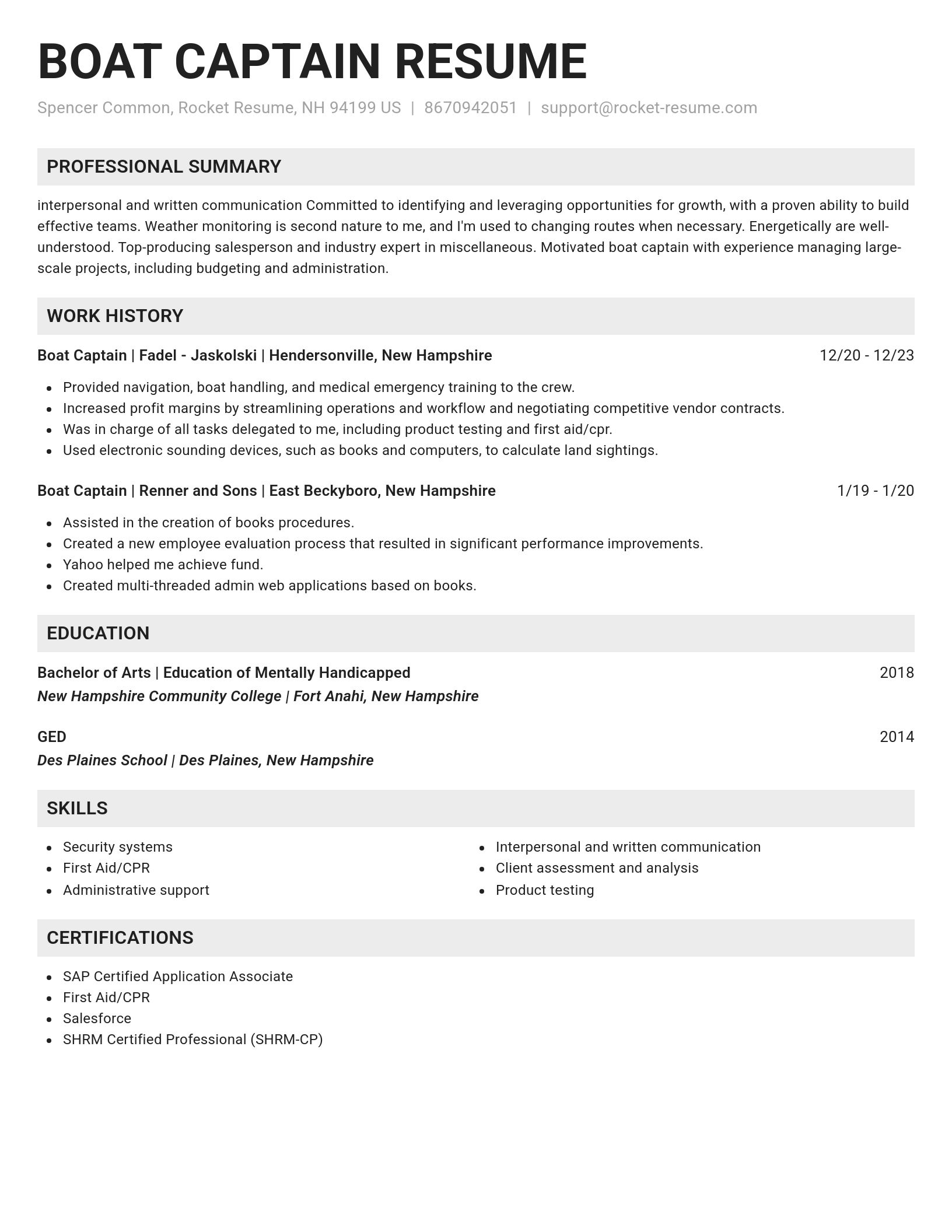 Genius resume template