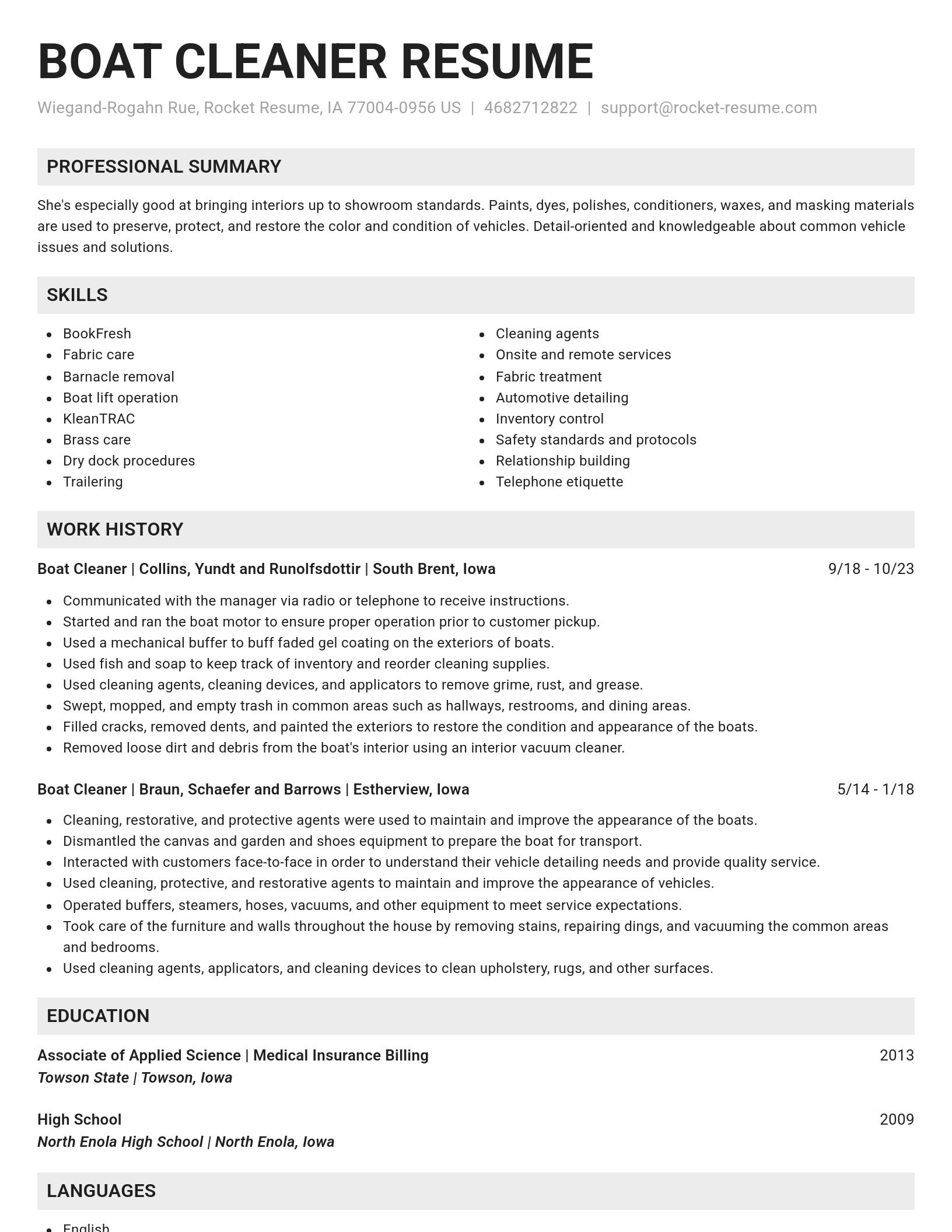Genius resume template