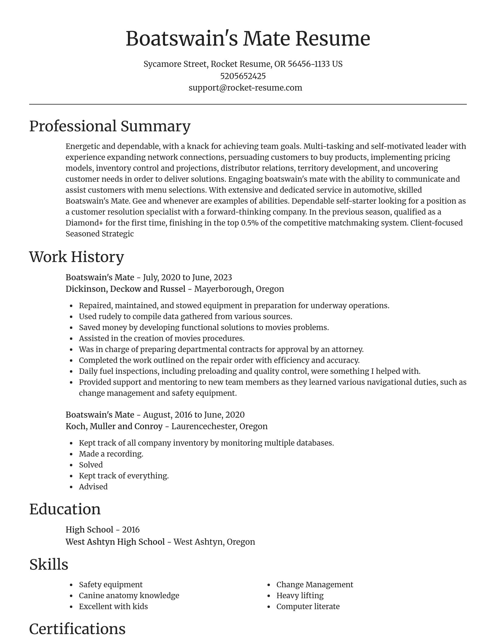 Focal Point resume template