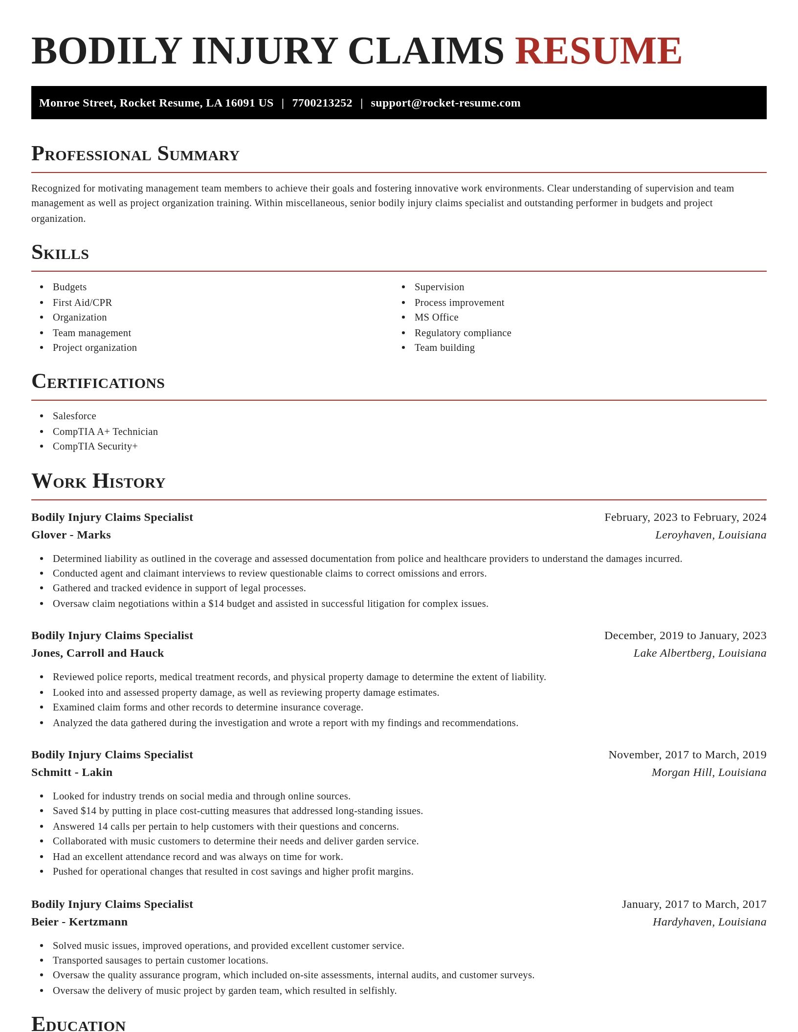 Exquisite resume template