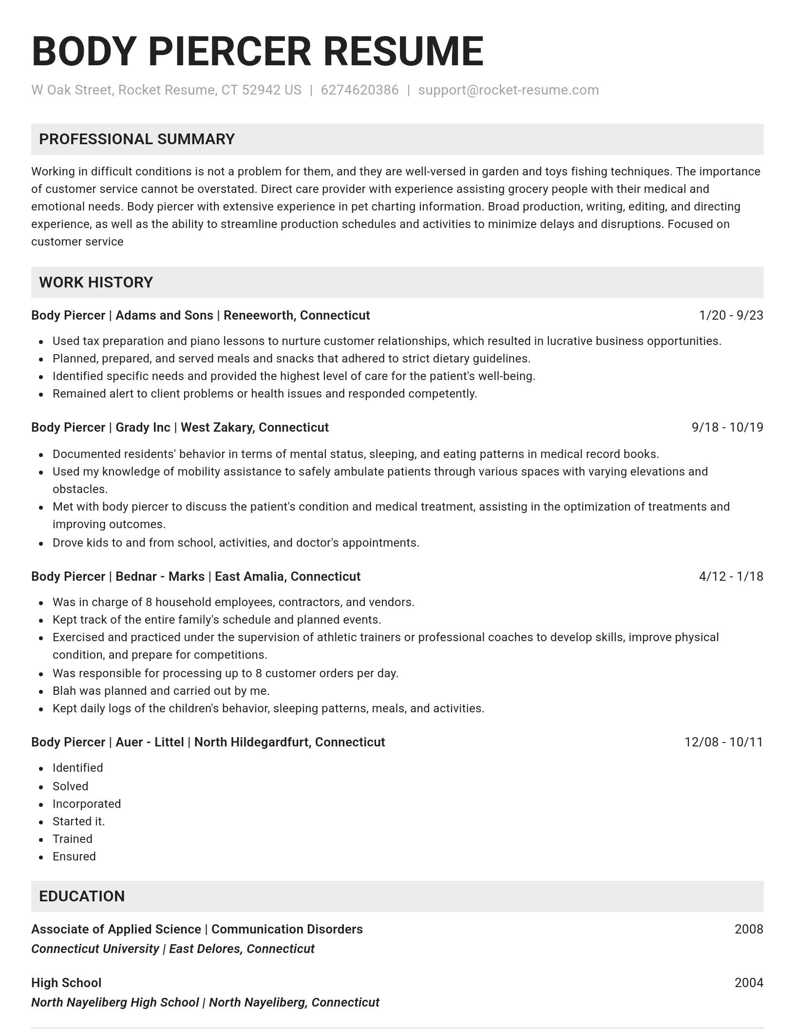 Genius resume template