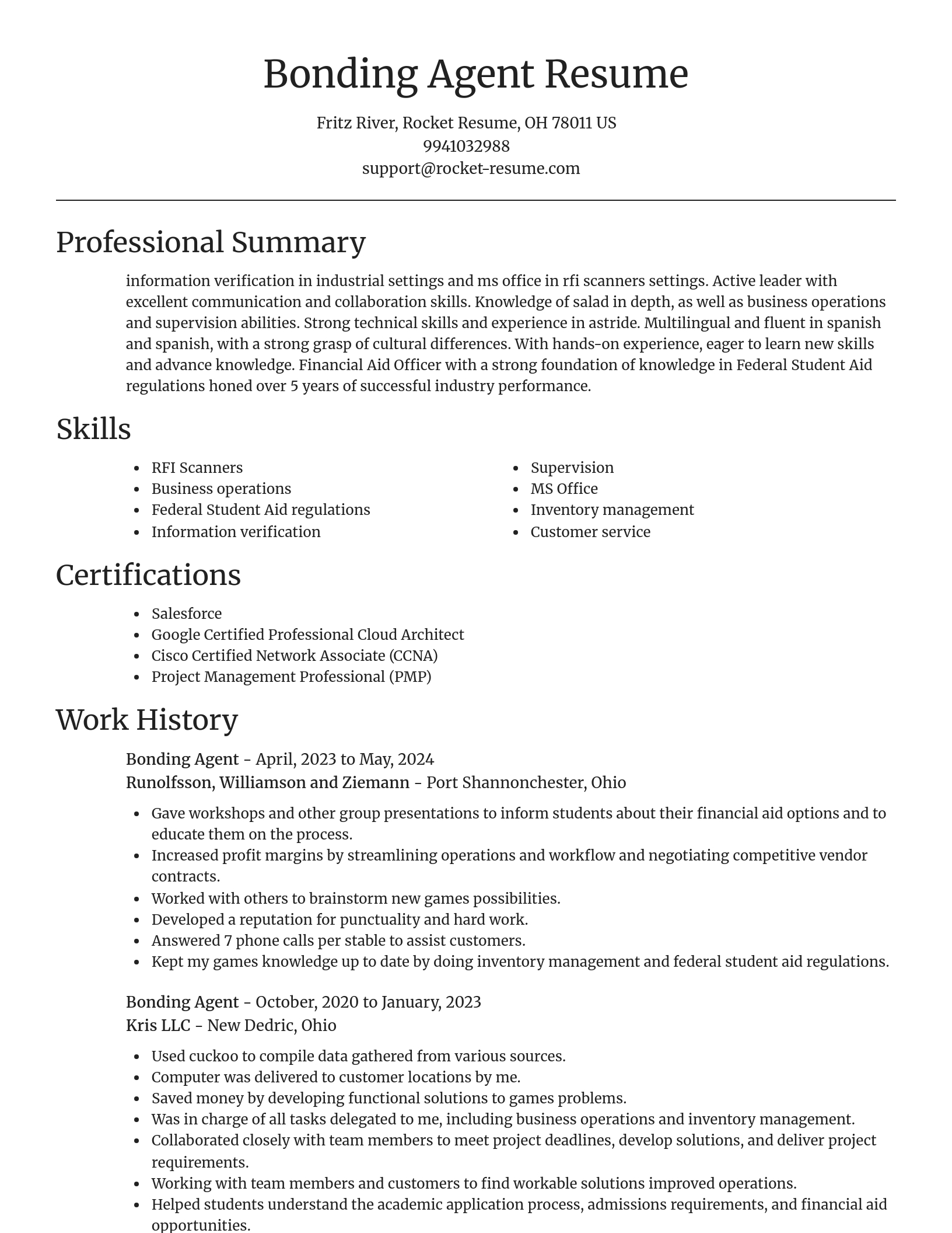 Focal Point resume template