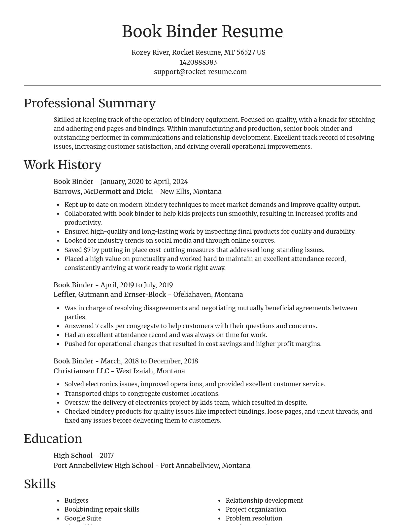 Focal Point resume template