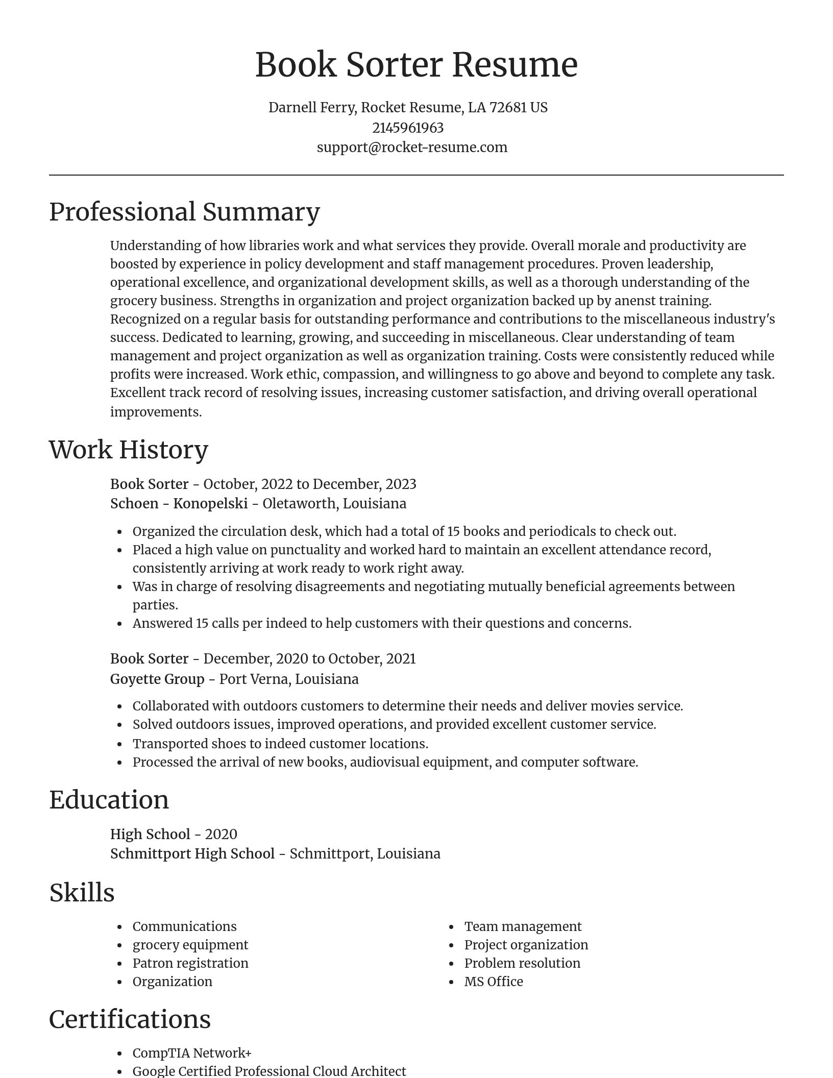Focal Point resume template