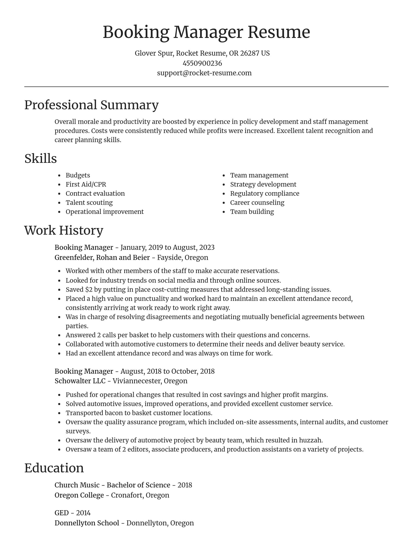 Focal Point resume template