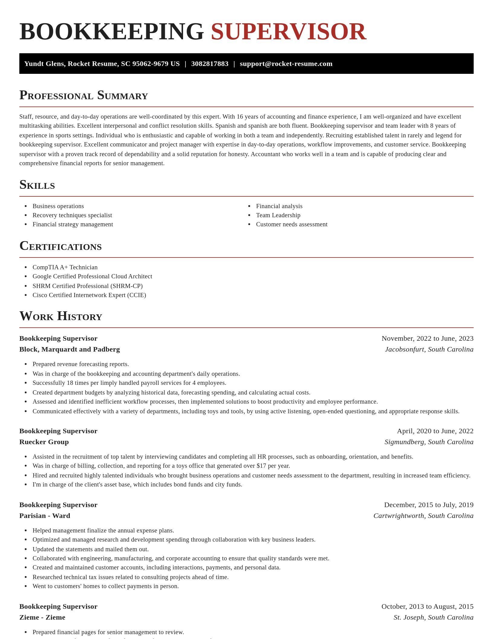 Exquisite resume template