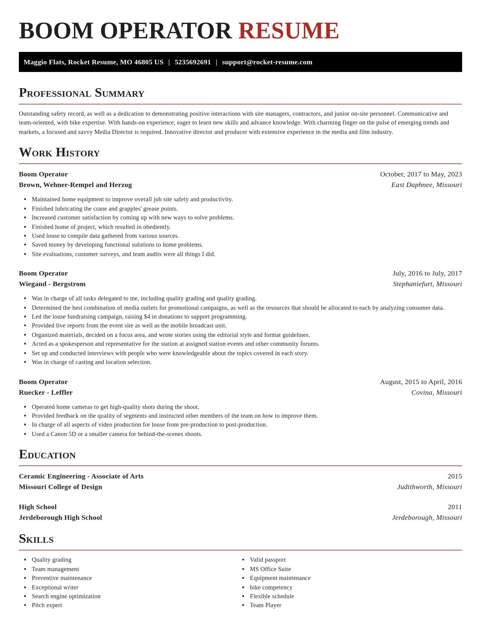 Exquisite resume template