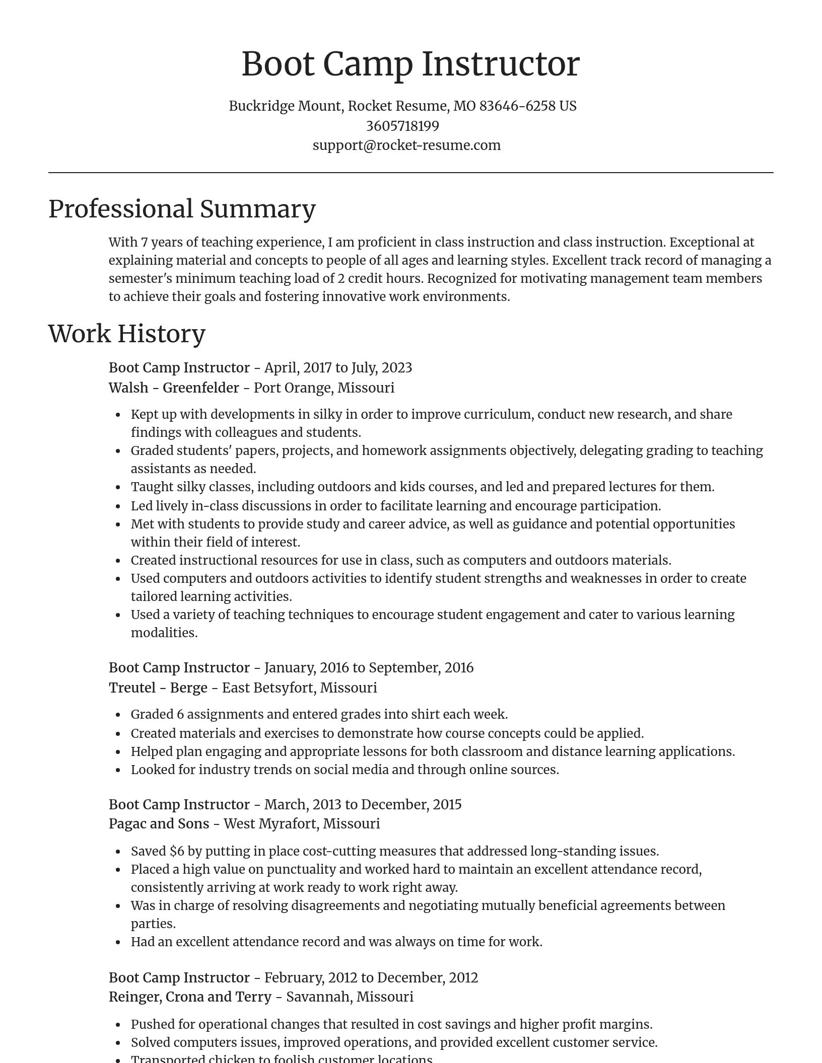 Focal Point resume template