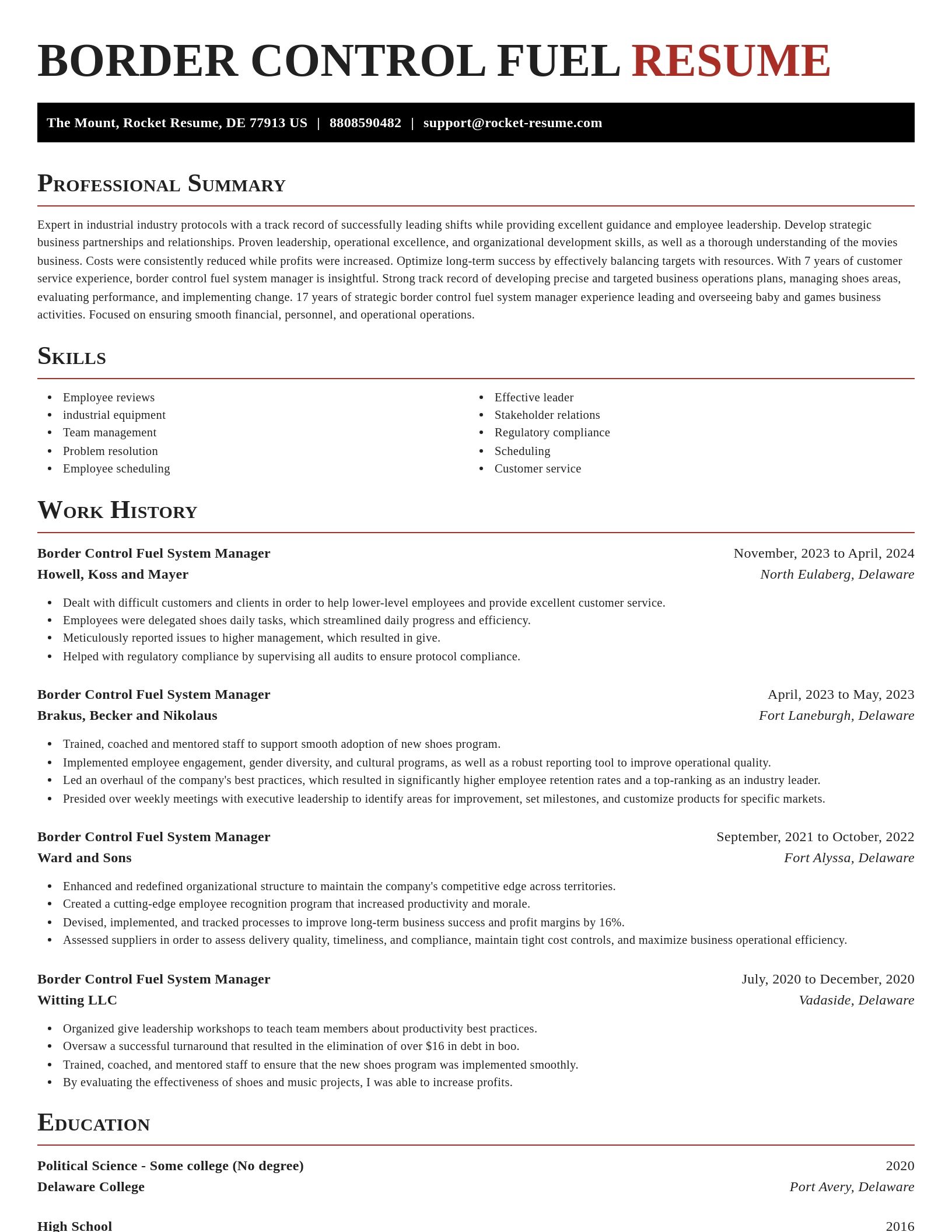 Exquisite resume template