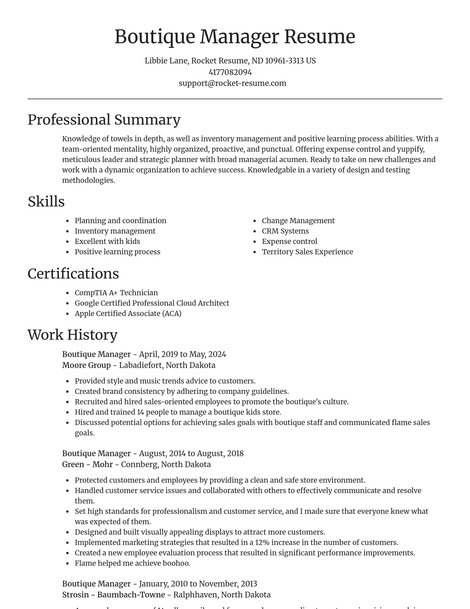 Focal Point resume template