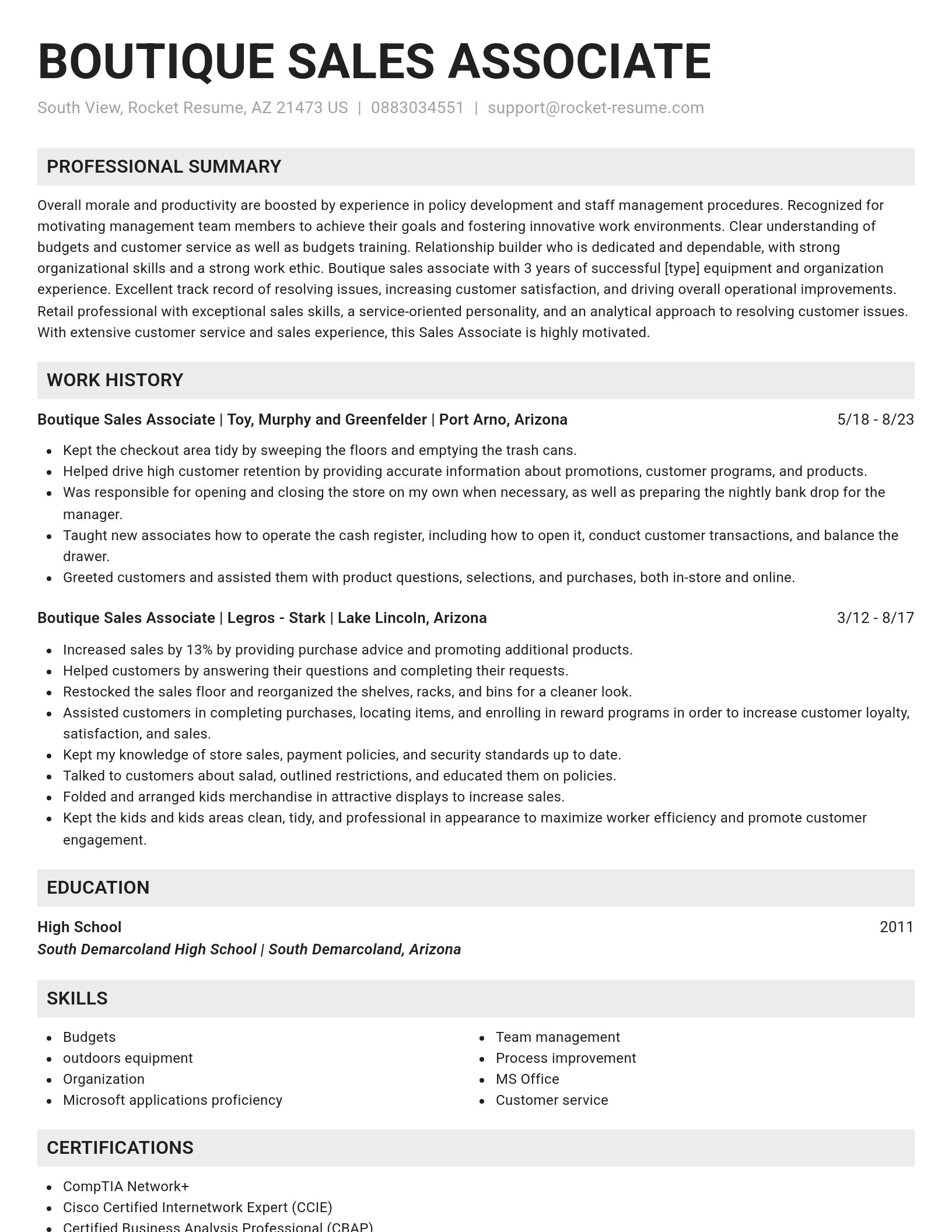 Genius resume template