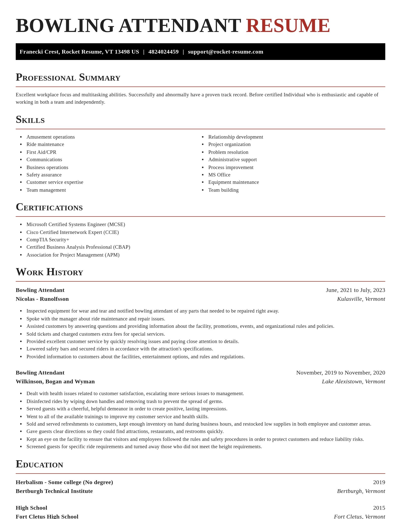 Exquisite resume template