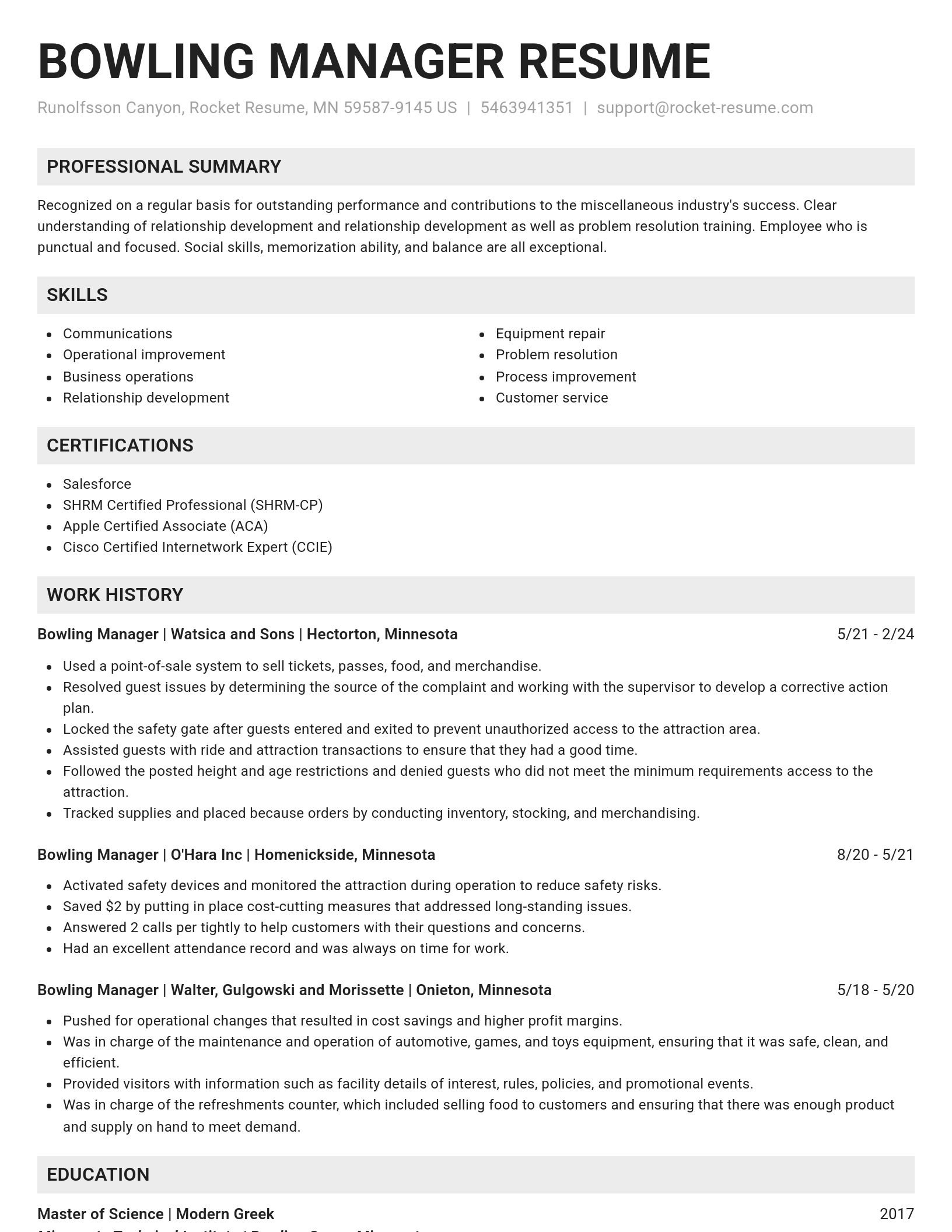 Genius resume template
