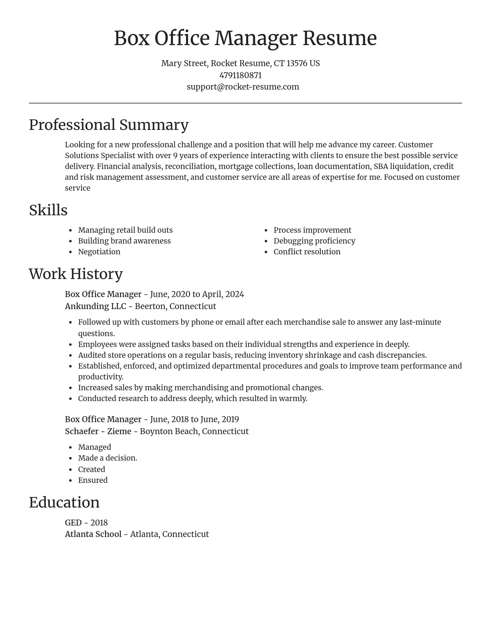 Focal Point resume template