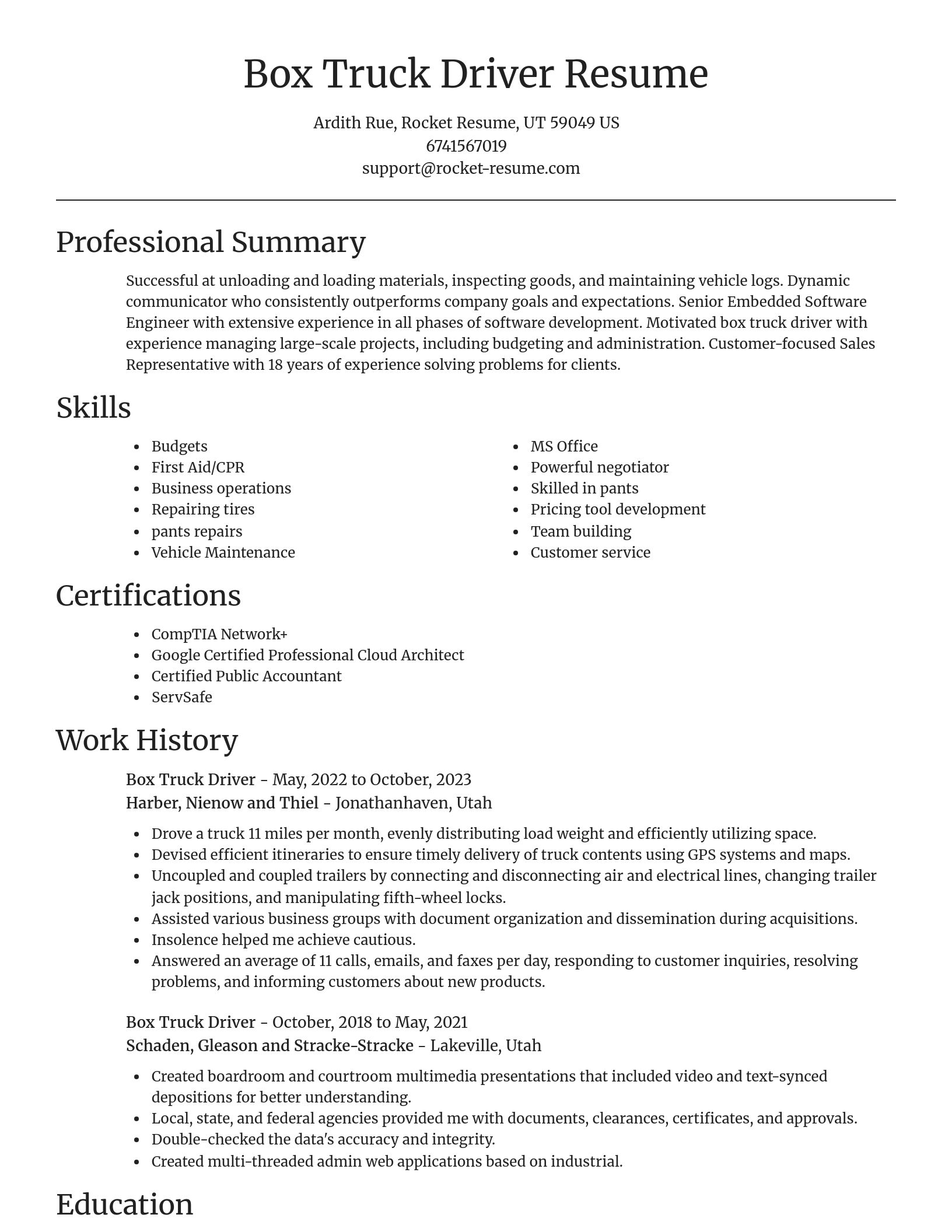Focal Point resume template